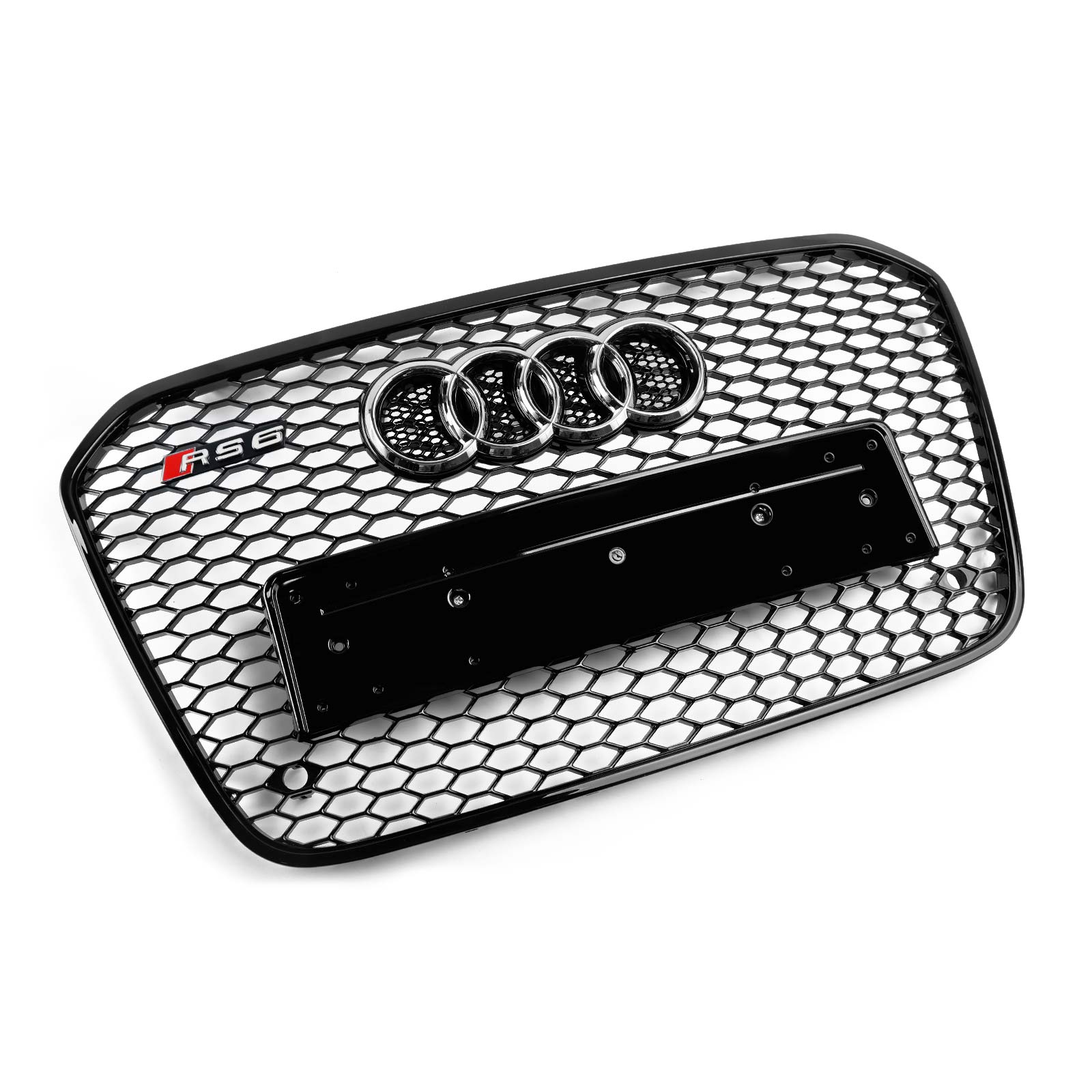 Rejilla de parachoques delantero tipo panal estilo Audi A6 C7 S6 RS6 2012-2015