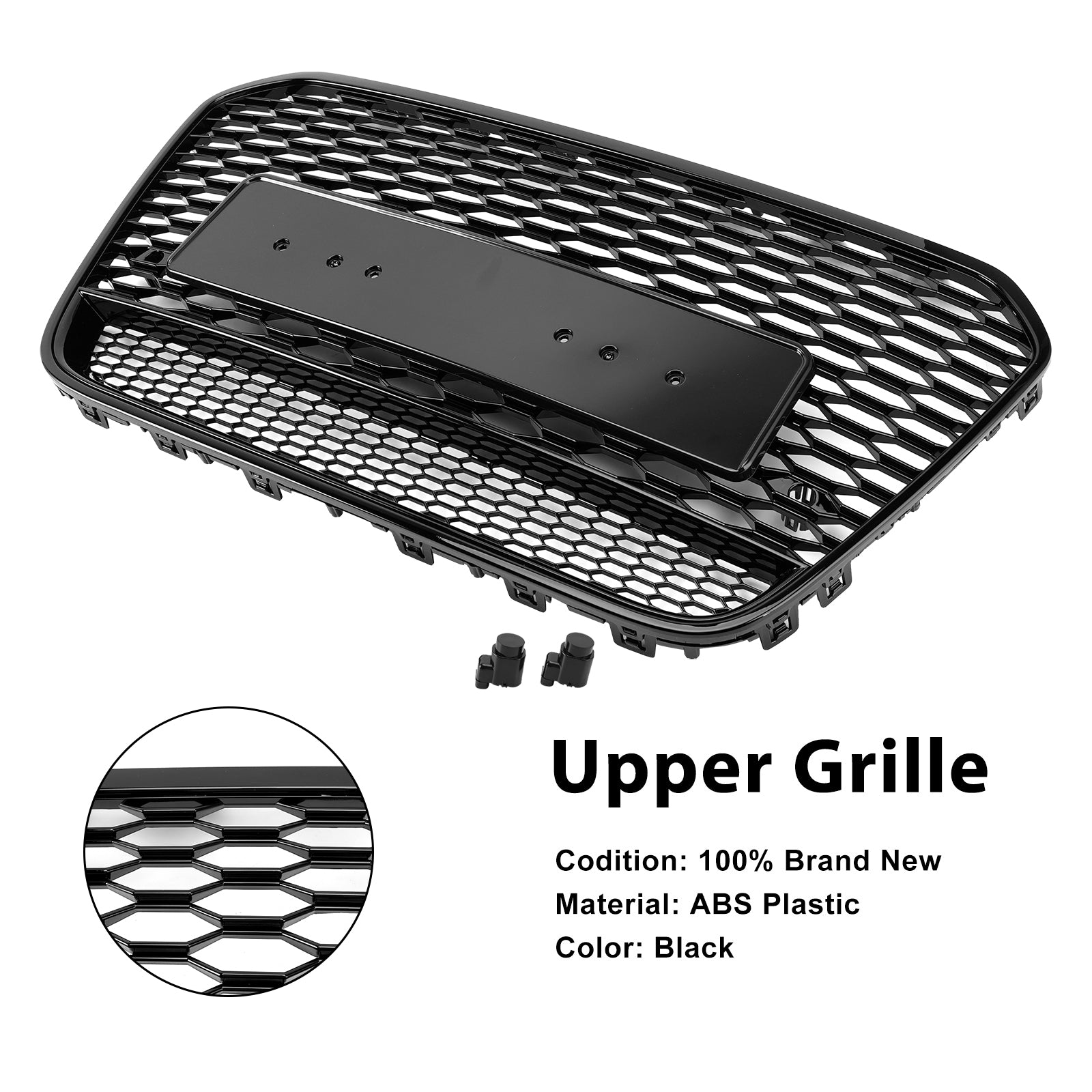 RS6 Style Honeycomb etusäleikkö Audi A6 S6 C7 2012-2015