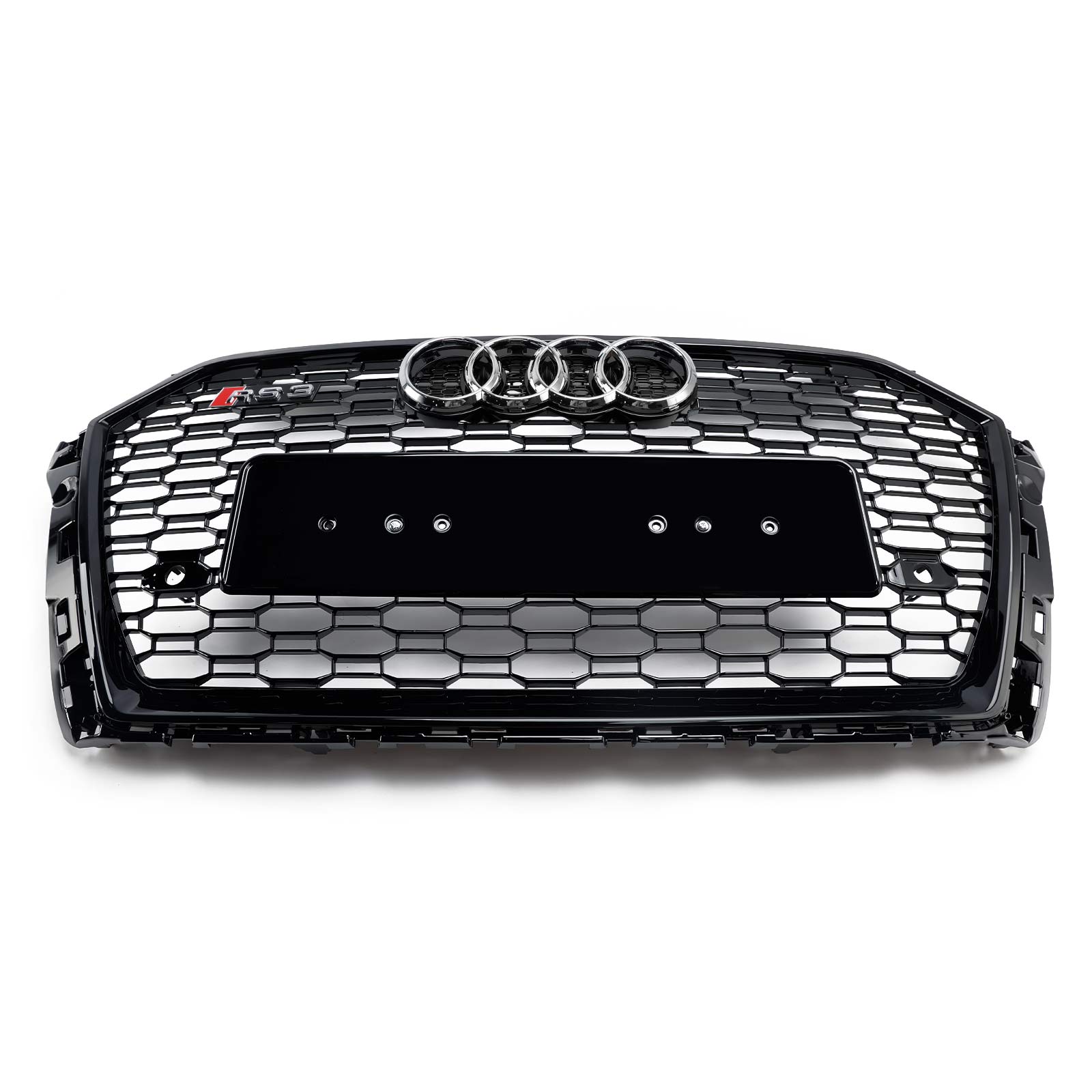 2017-2019 Audi A3 S3 8V RS3 Grille de pare-chocs avant en maille nid d'abeille Style RS3 noir