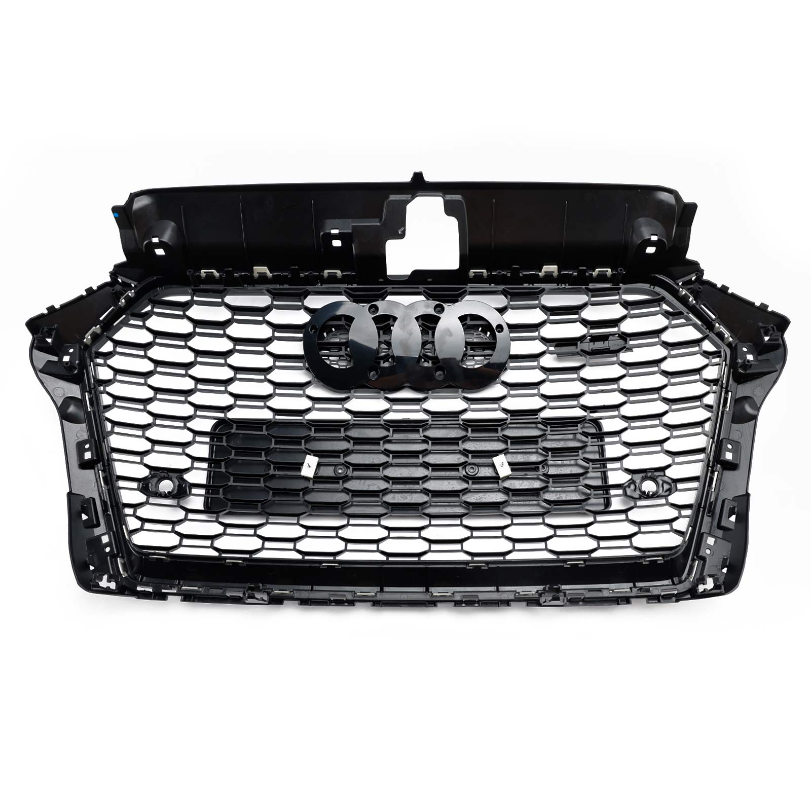 2017-2019 Audi A3 S3 8V RS3 Grille de pare-chocs avant en maille nid d'abeille Style RS3 noir