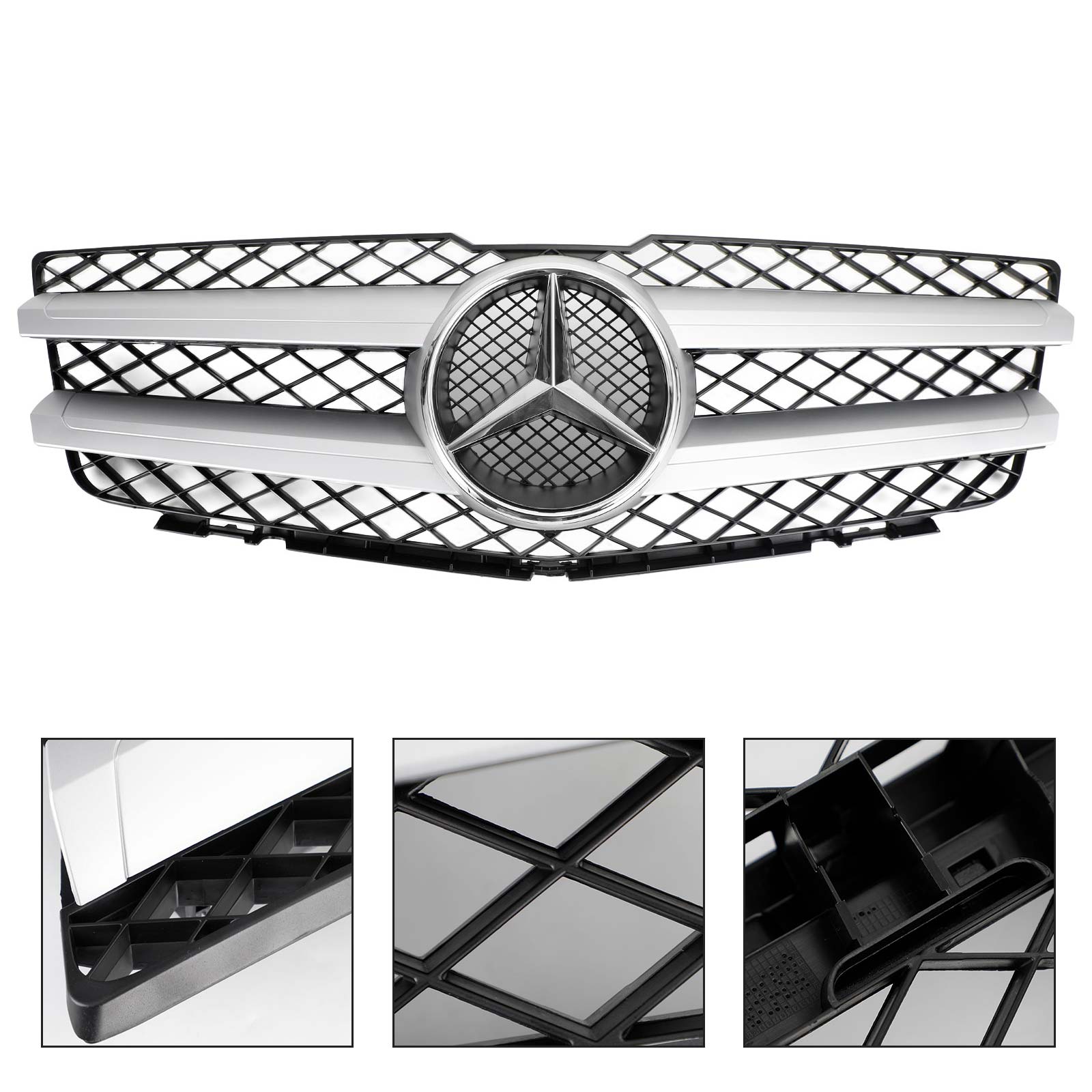 Front Hood Bumper Grill Grille Pour Mercedes Benz GLK X204 GLK350 2010-2012