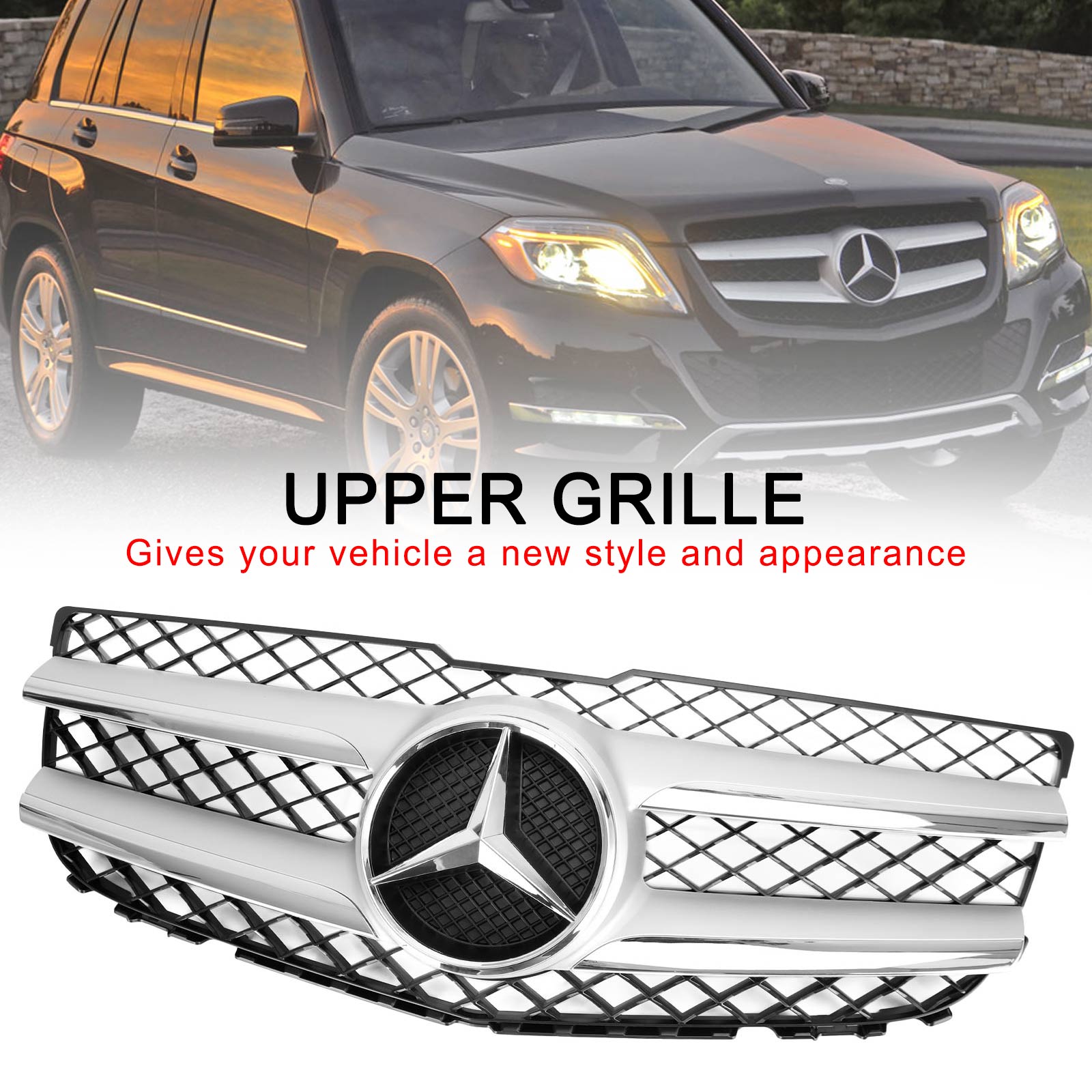 Grille de pare-chocs avant Mercedes-Benz GLK250 GLK350, référence 2048802983