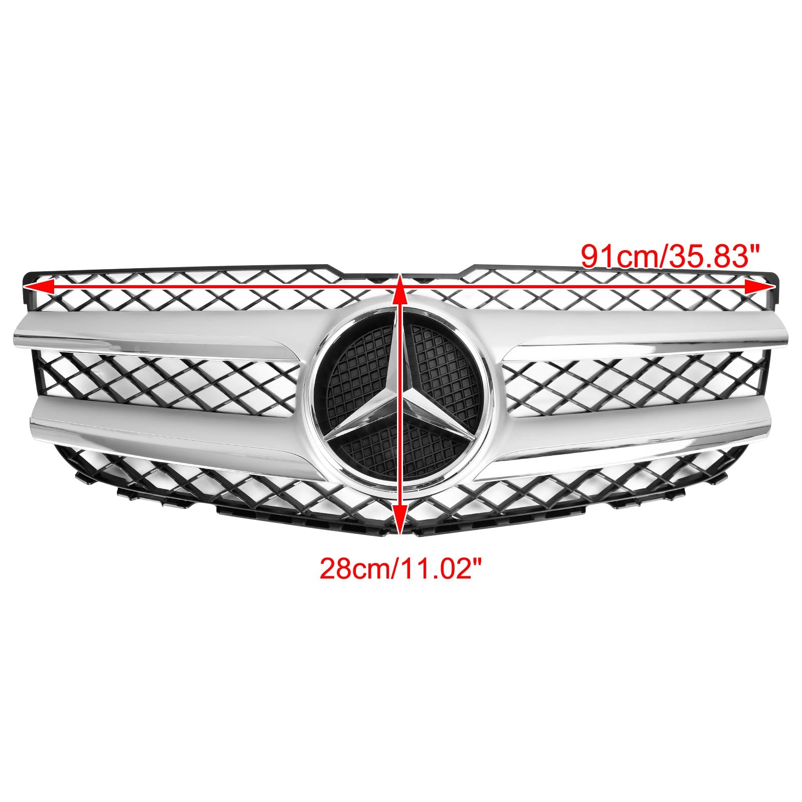 Grille de pare-chocs avant Mercedes-Benz GLK250 GLK350, référence 2048802983