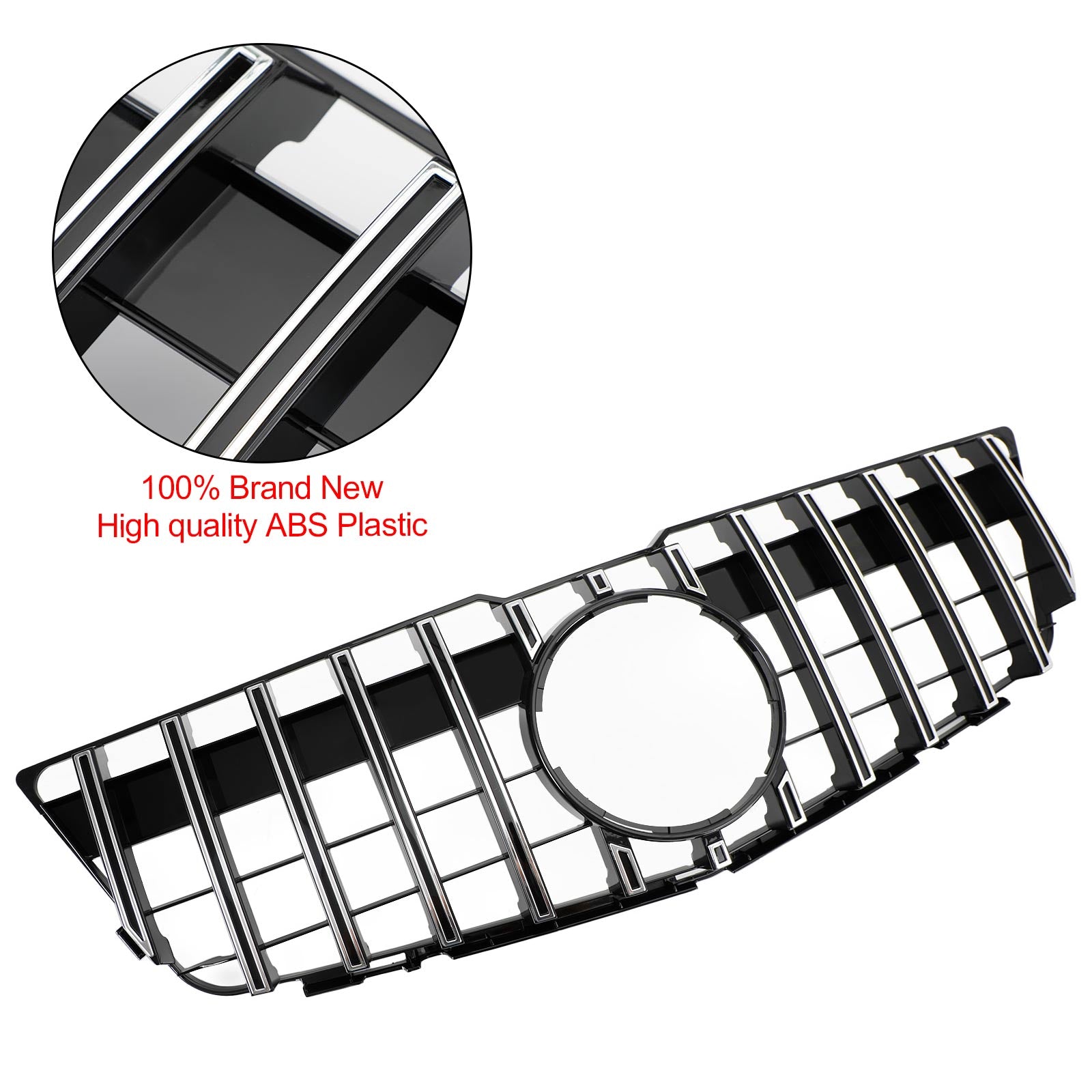 Grille Supérieure de Pare-Chocs Avant Style GT pour Mercedes-Benz GLK X204 2008-2012