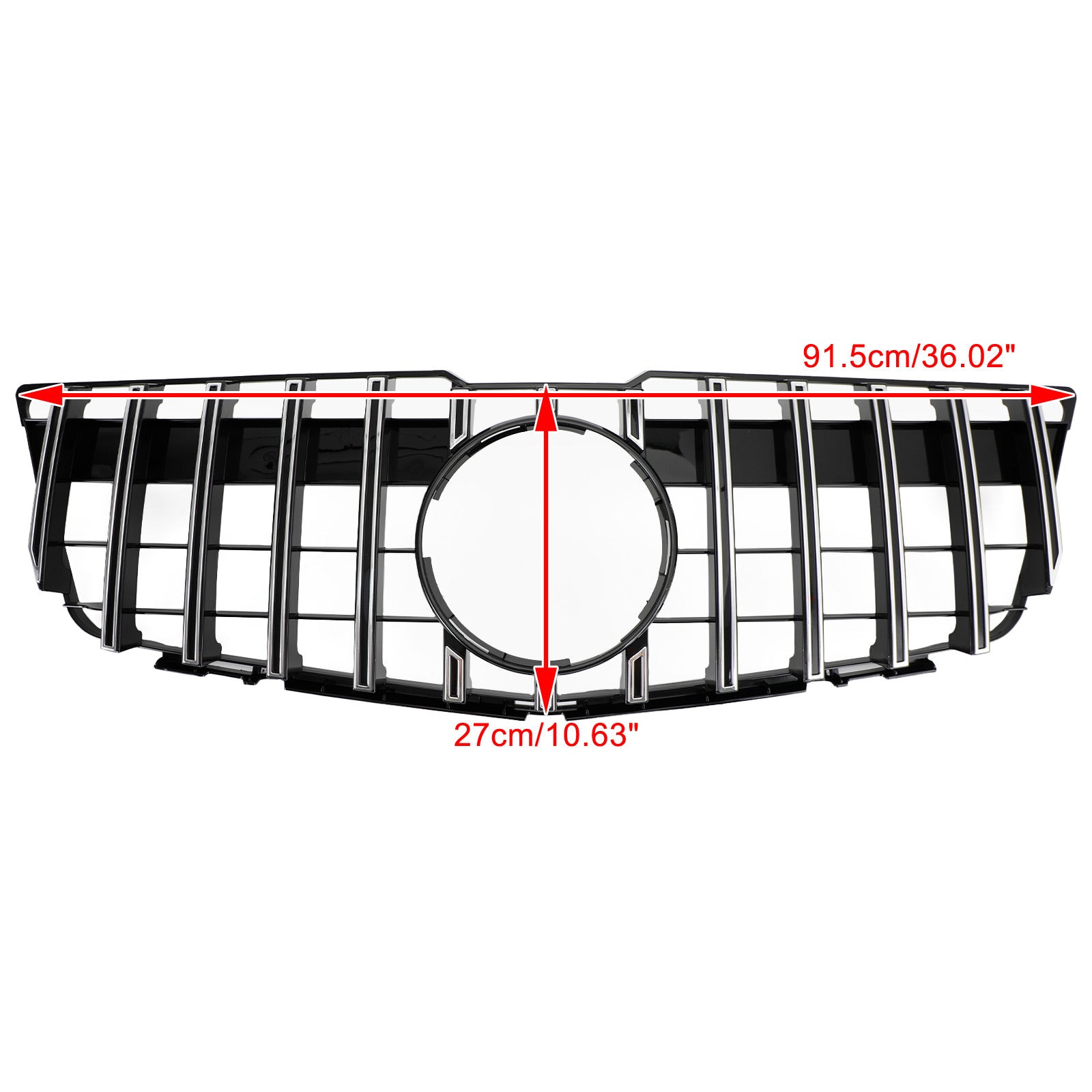 Grille Supérieure de Pare-Chocs Avant Style GT pour Mercedes-Benz GLK X204 2008-2012