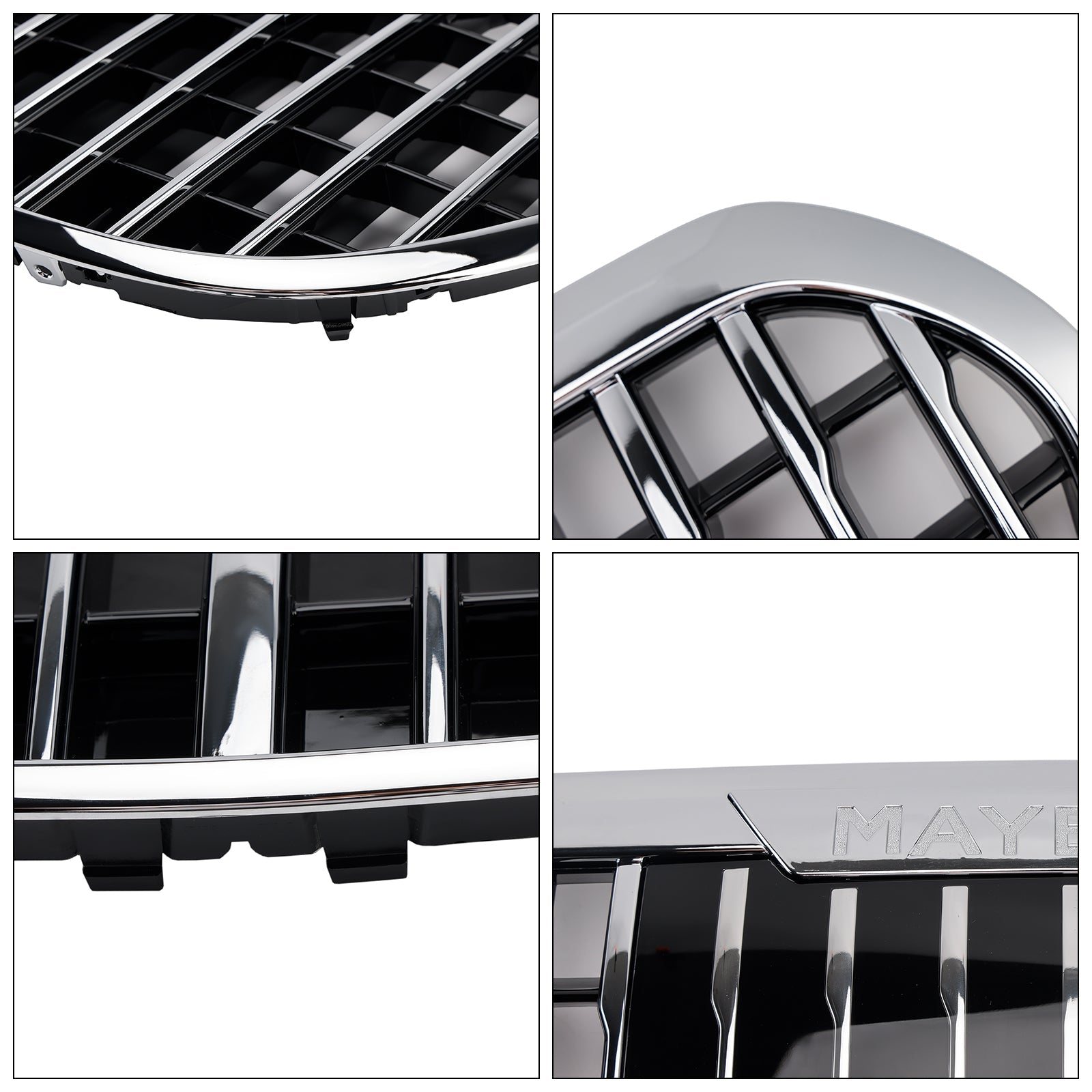 Griglia paraurti anteriore cromata con ACC per Mercedes Benz Classe S W223 S480 S580 S680 2021-2023