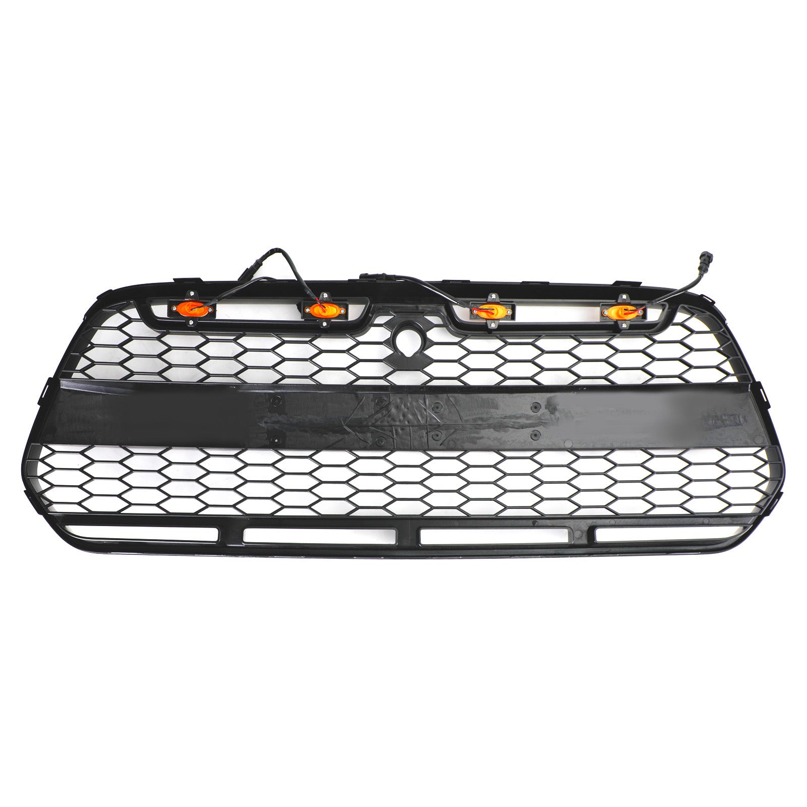 Matzwarte voorbumpergrille met LED voor Ford Transit MK8 2015-2018 Raptor