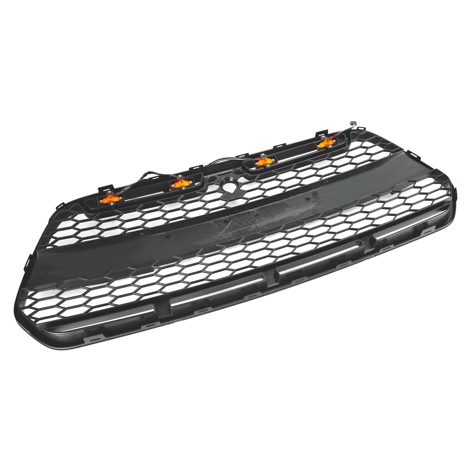Matzwarte voorbumpergrille met LED voor Ford Transit MK8 2015-2018 Raptor