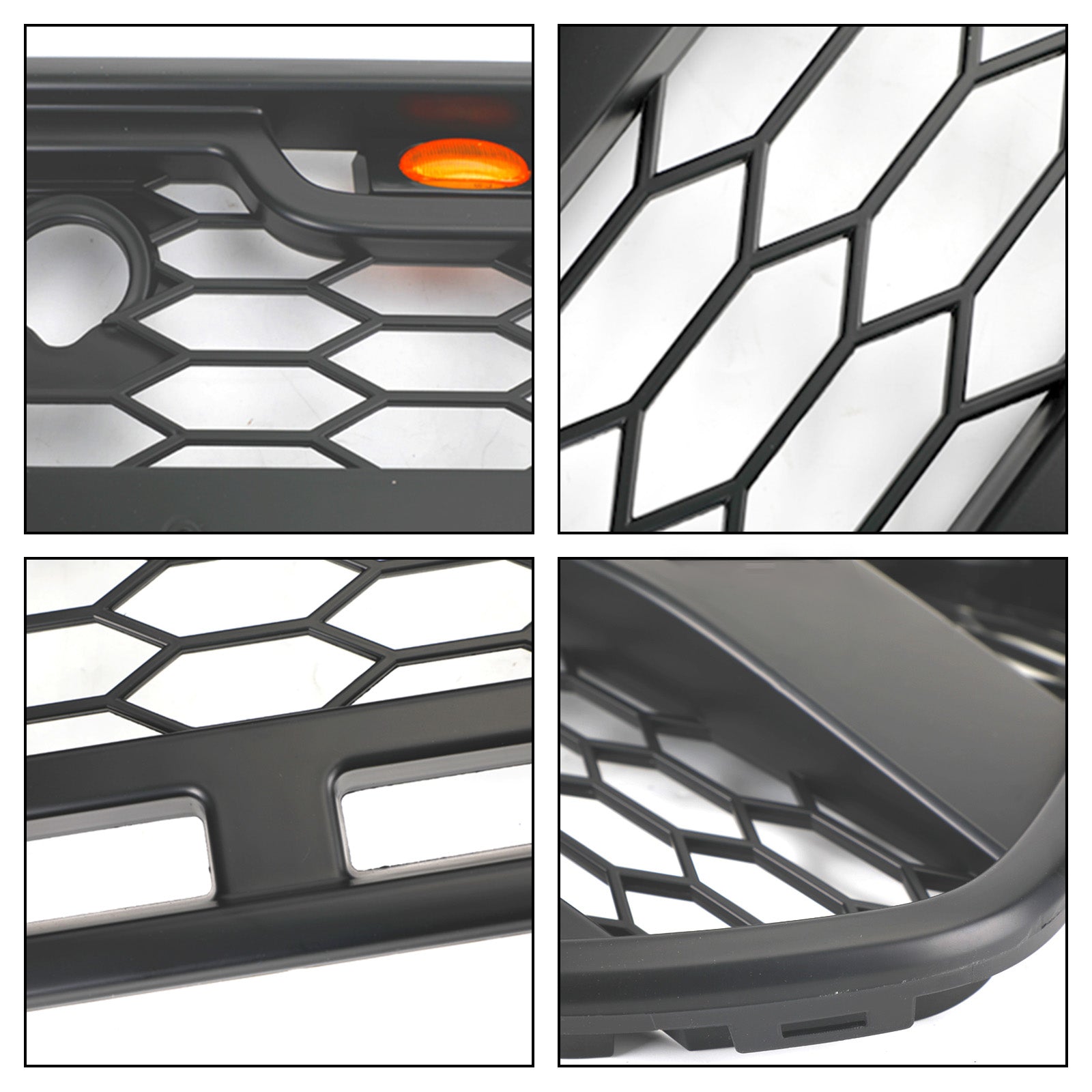 Matzwarte voorbumpergrille met LED voor Ford Transit MK8 2015-2018 Raptor