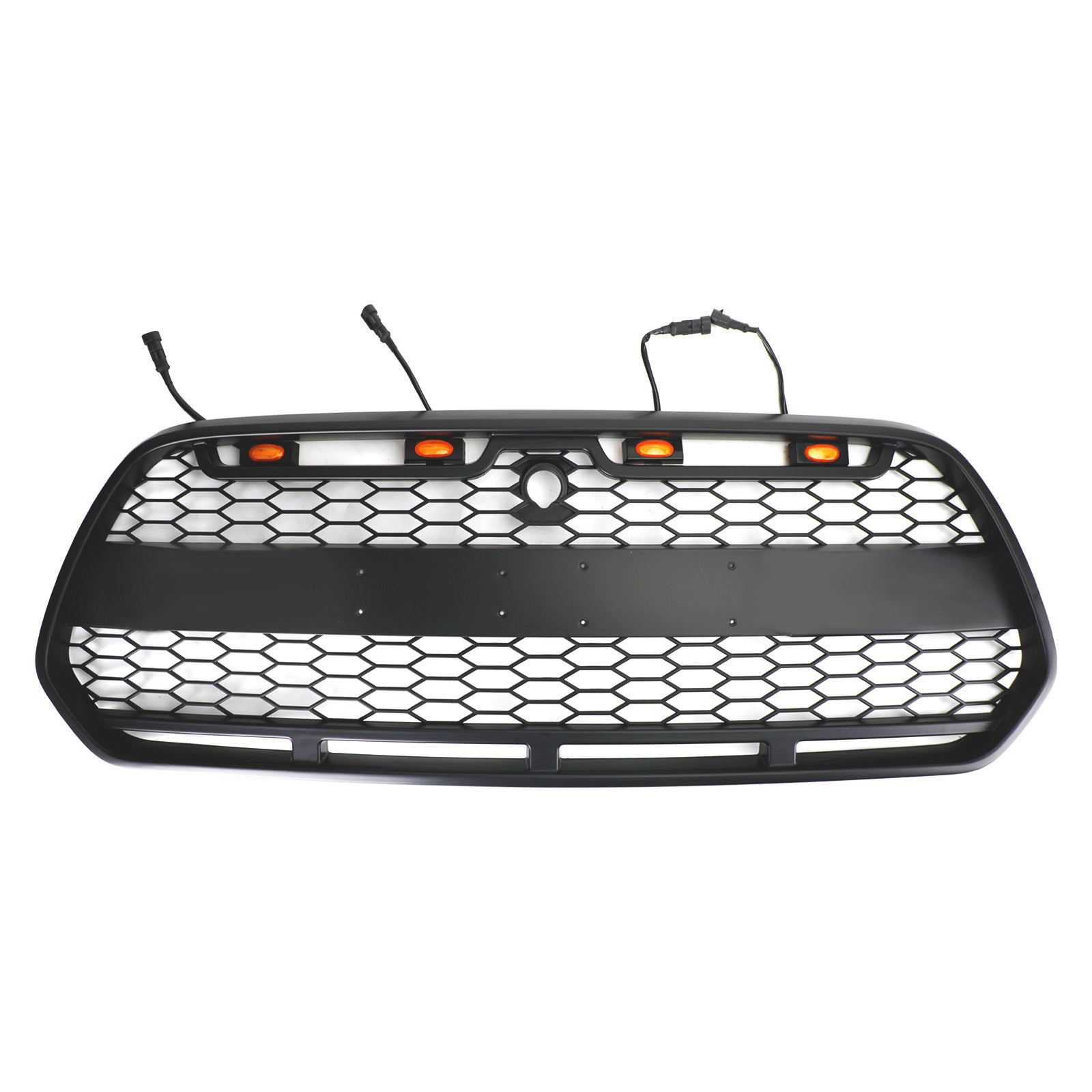 Matzwarte voorbumpergrille met LED voor Ford Transit MK8 2015-2018 Raptor