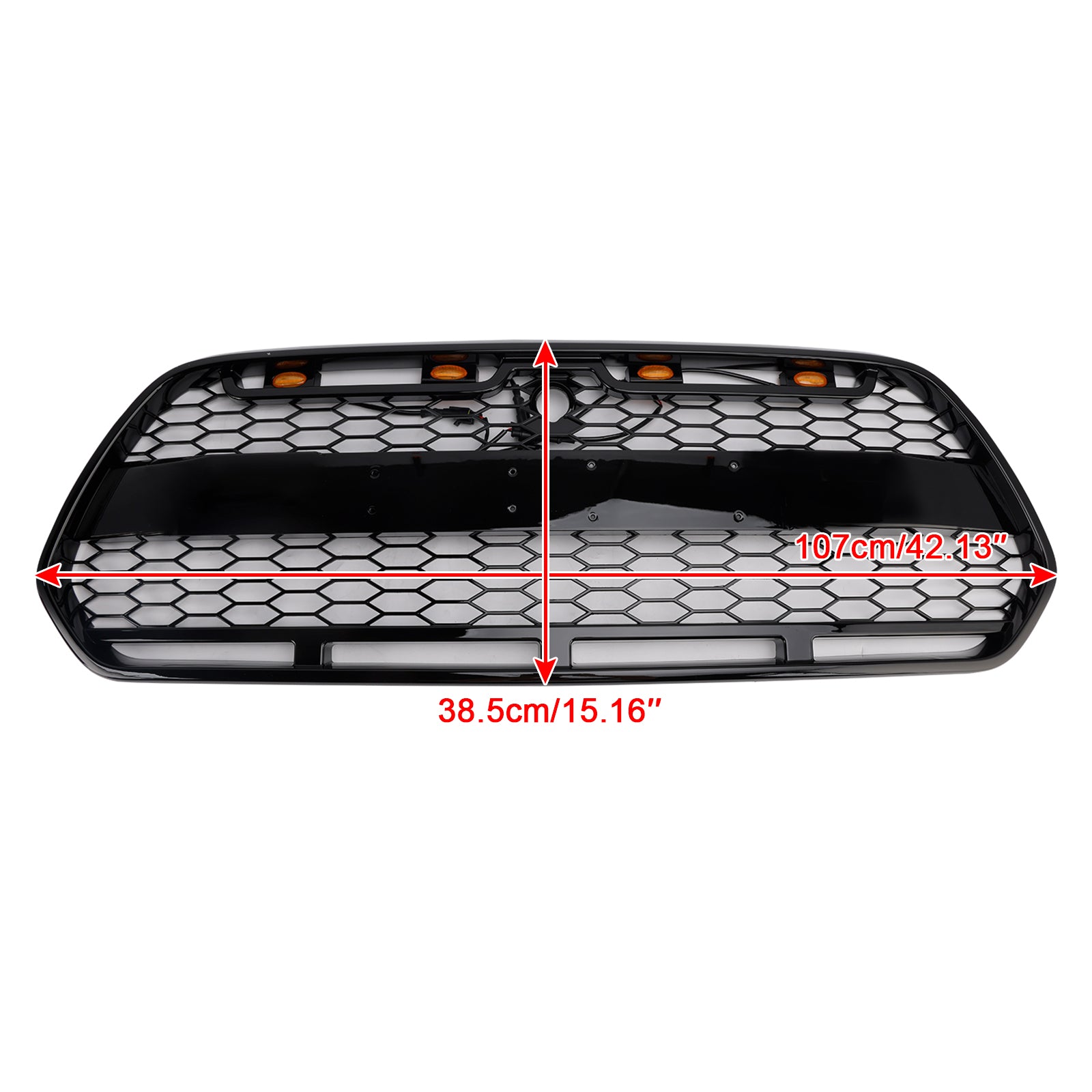 Grille de Bumper Black Front Shiny LED za Ford Transit MK8 Raptor 2015-2018