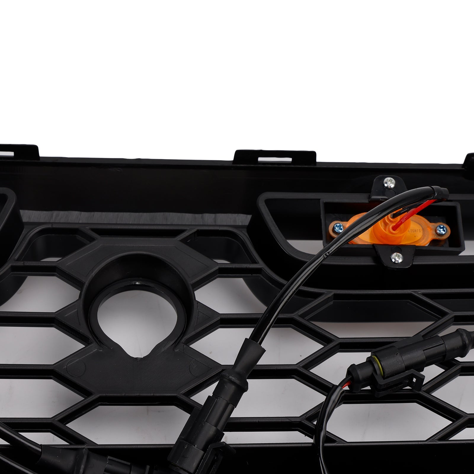 Grille de Bumper Black Front Błyszcząca LED dla Ford Transit MK8 Raptor 2015-2018