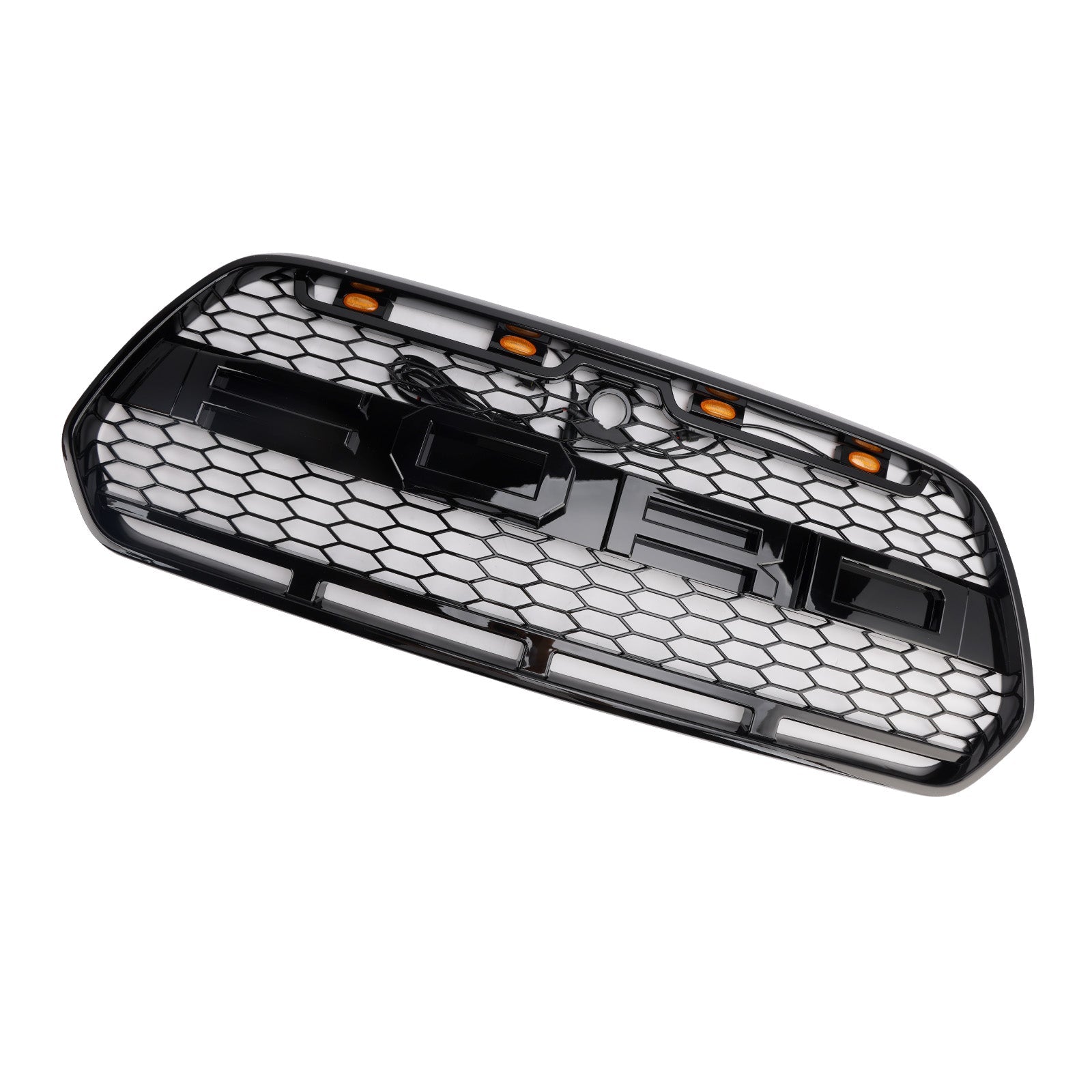 Grille de bumper Black Front Shiny LED voor Ford Transit MK8 Raptor 2015-2018