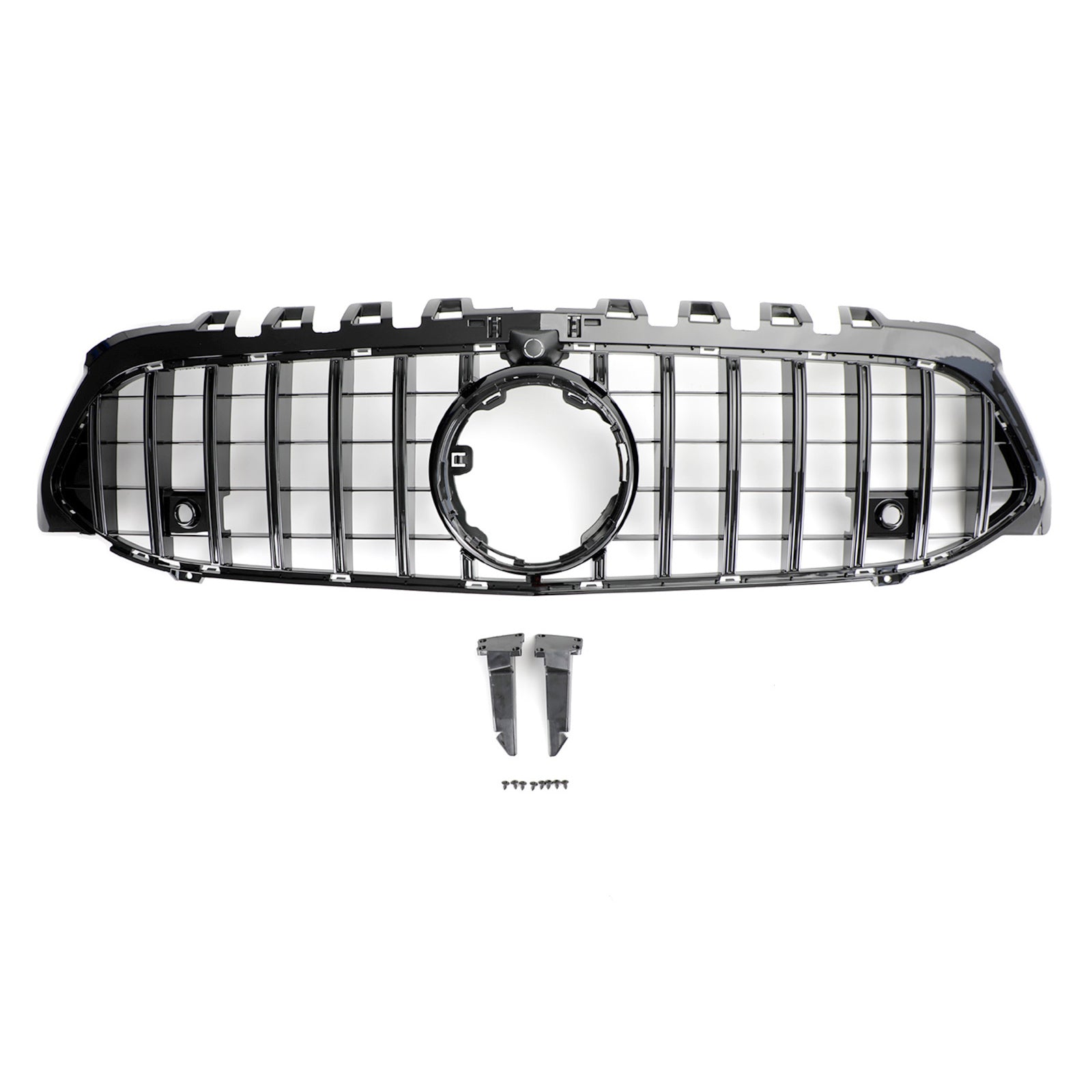Parrilla del parachoques delantero del Mercedes Benz Clase A W177 Estilo GT 2019-2021 Negro
