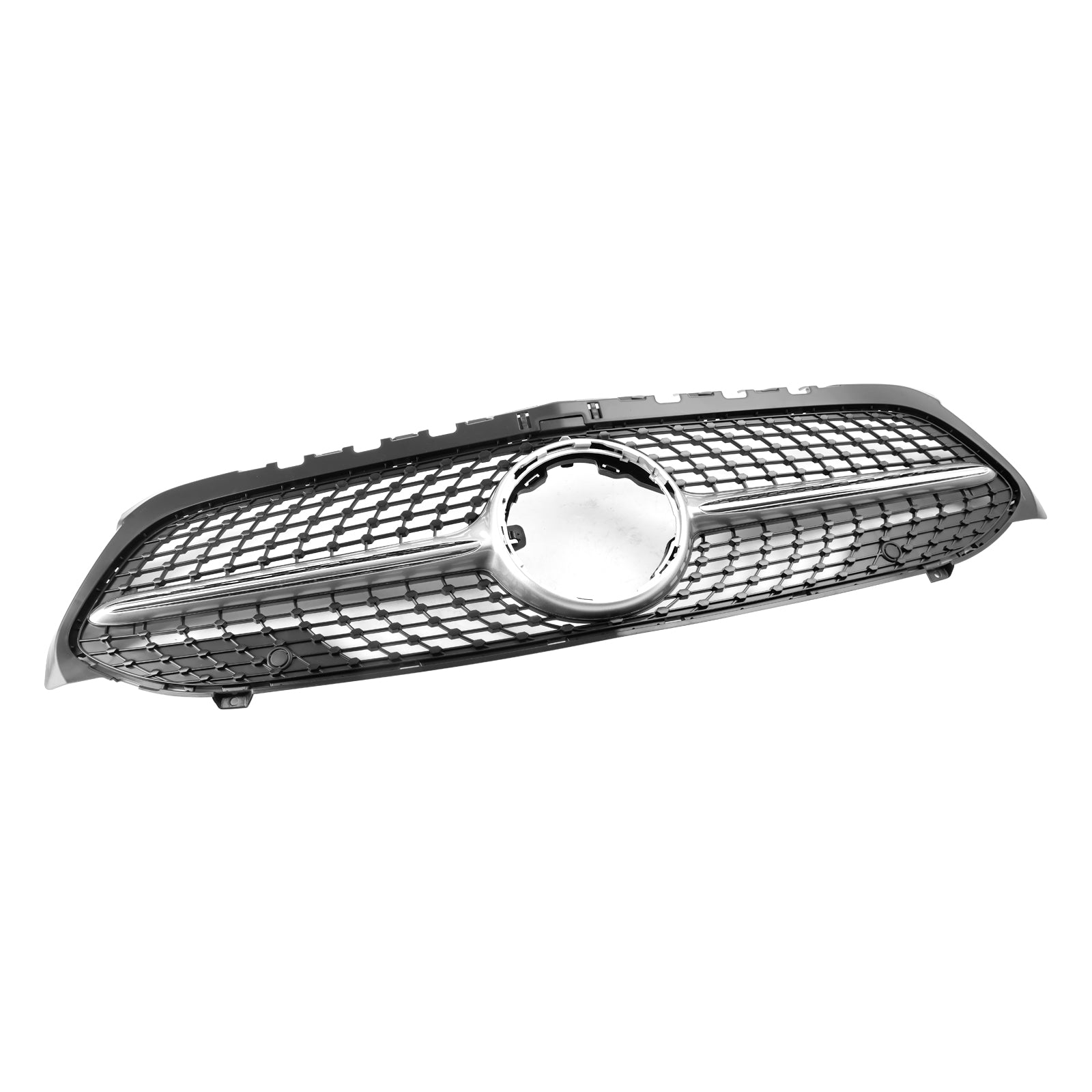 Diamentowa osłona przedniego zderzaka Benz klasy A W177 2019-2023 czarny