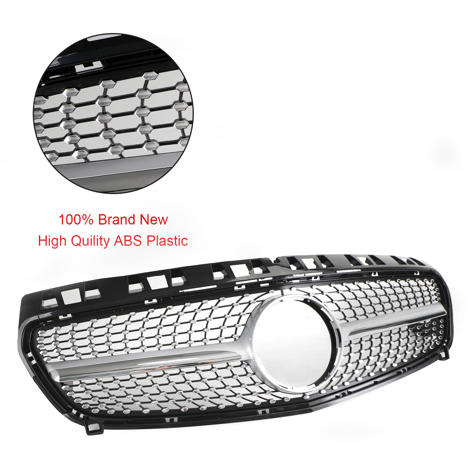 Mercedes Benz Classe A W176 Griglia paraurti anteriore nera/cromata 2013-2015