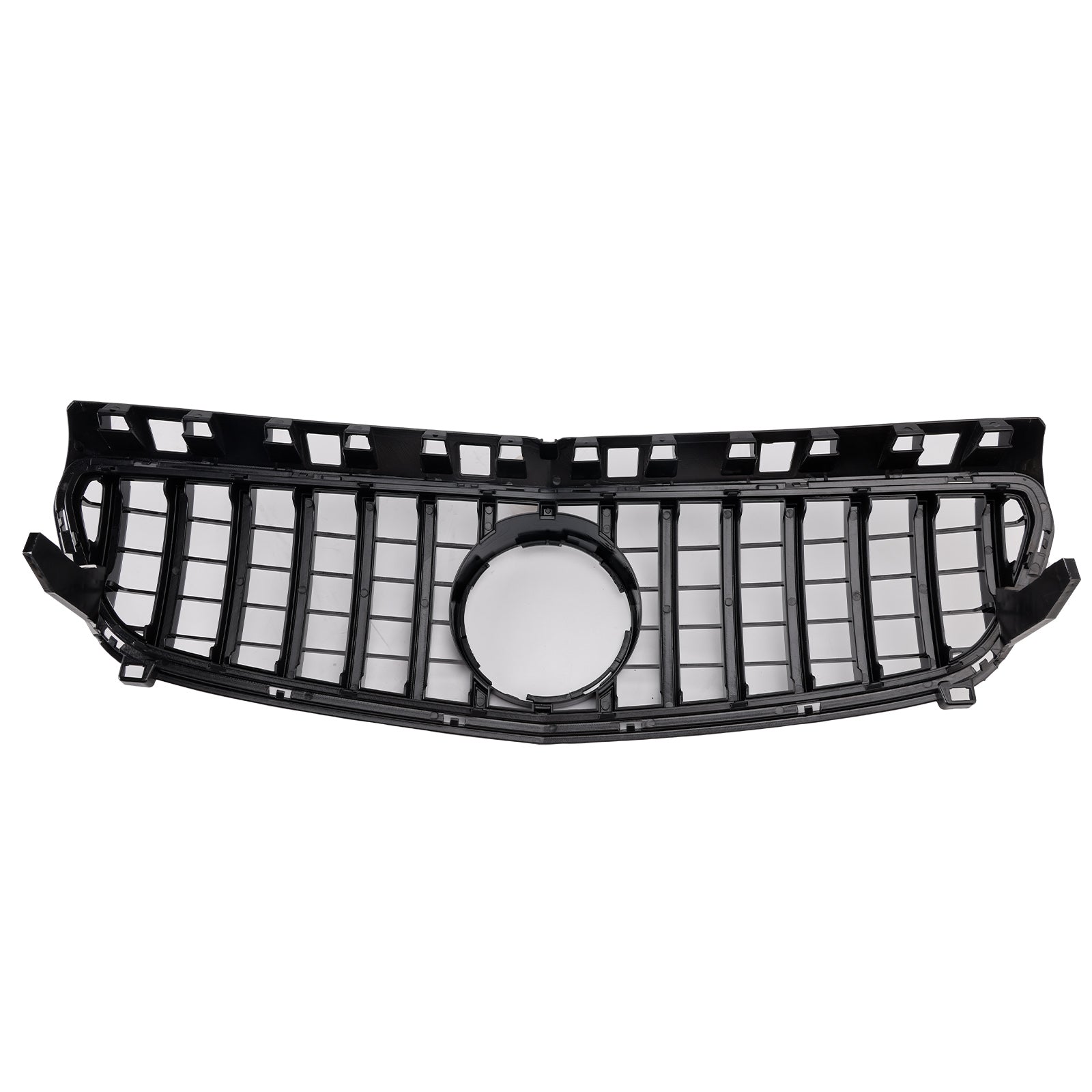Glanzend zwarte grille voor de voorbumper van de Mercedes-Benz A-klasse. W176 2013-2015