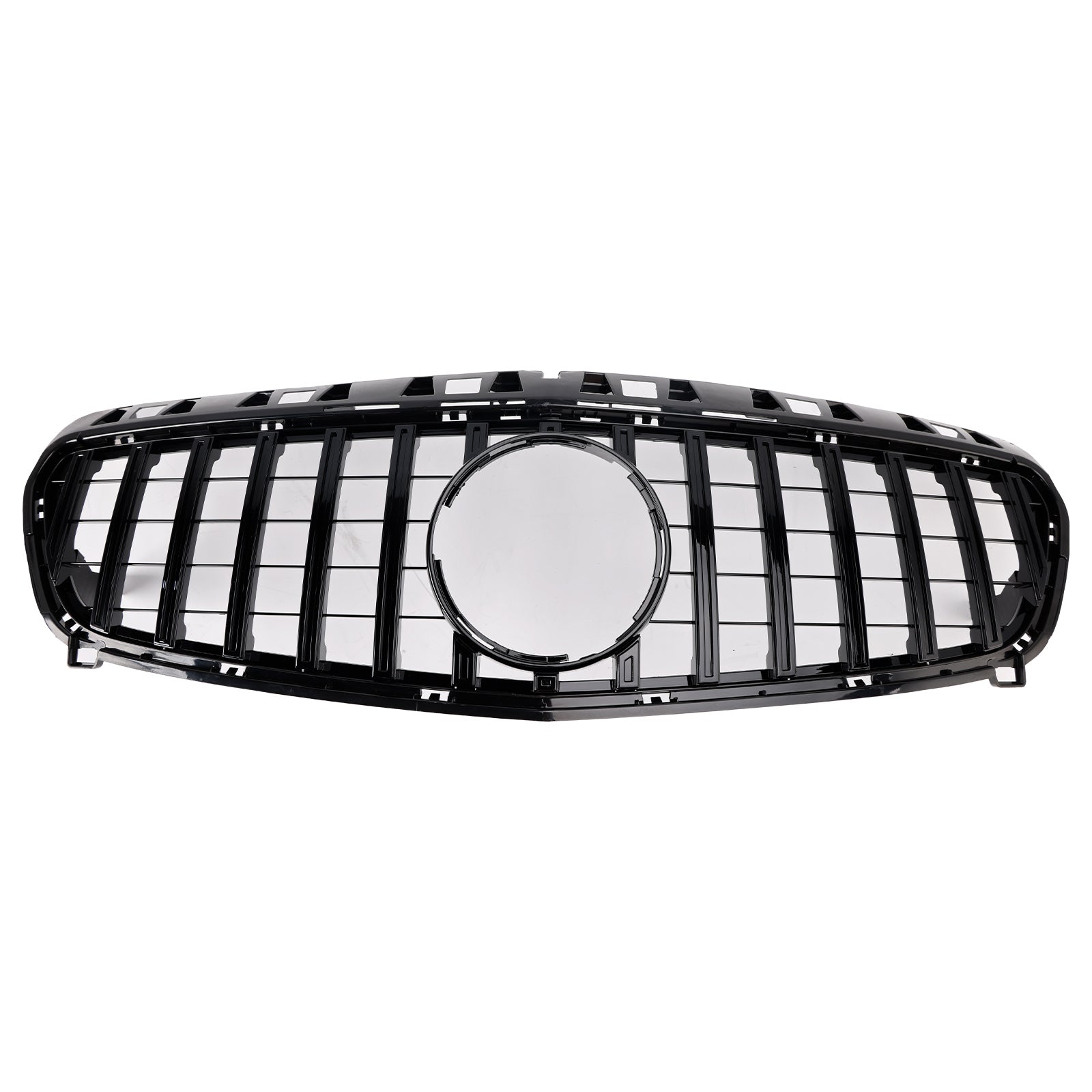 Glanzend zwarte grille voor de voorbumper van de Mercedes-Benz A-klasse. W176 2013-2015