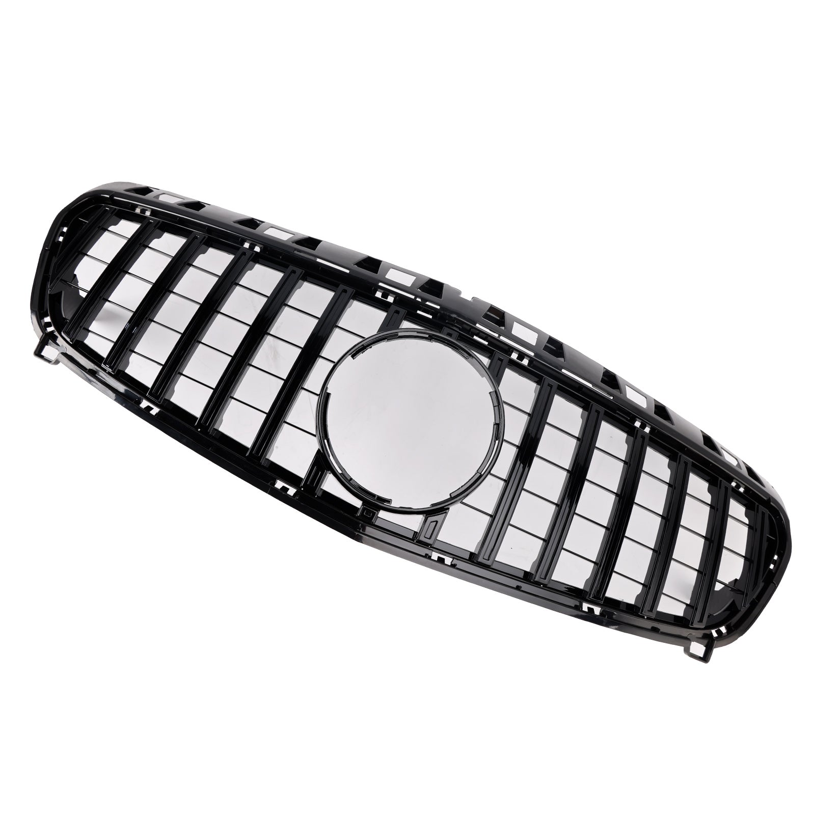 Glanzend zwarte grille voor de voorbumper van de Mercedes-Benz A-klasse. W176 2013-2015