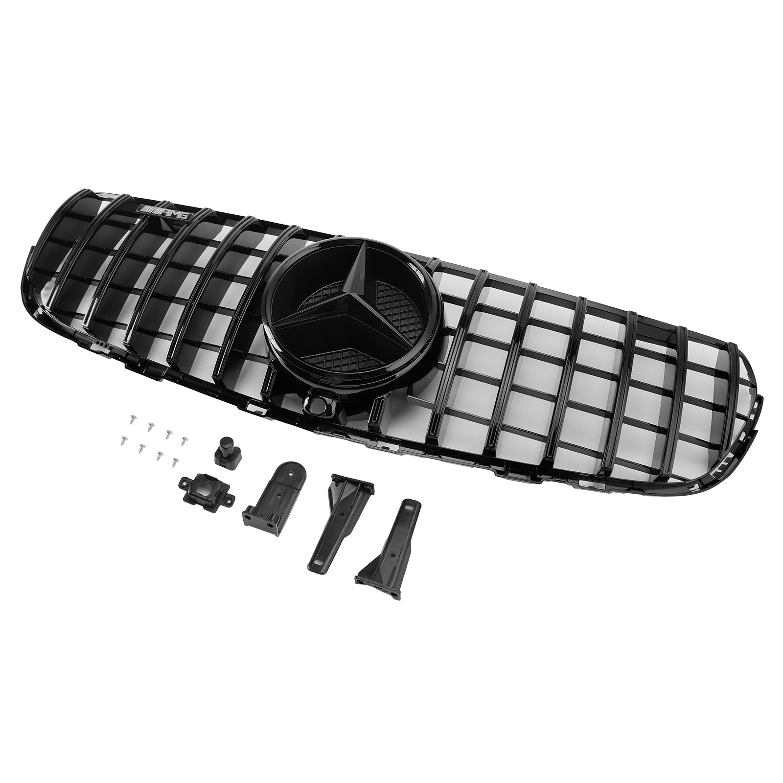 Grille de pare-chocs avant noire brillante pour Mercedes Benz GLC X253 C253 2015-2019