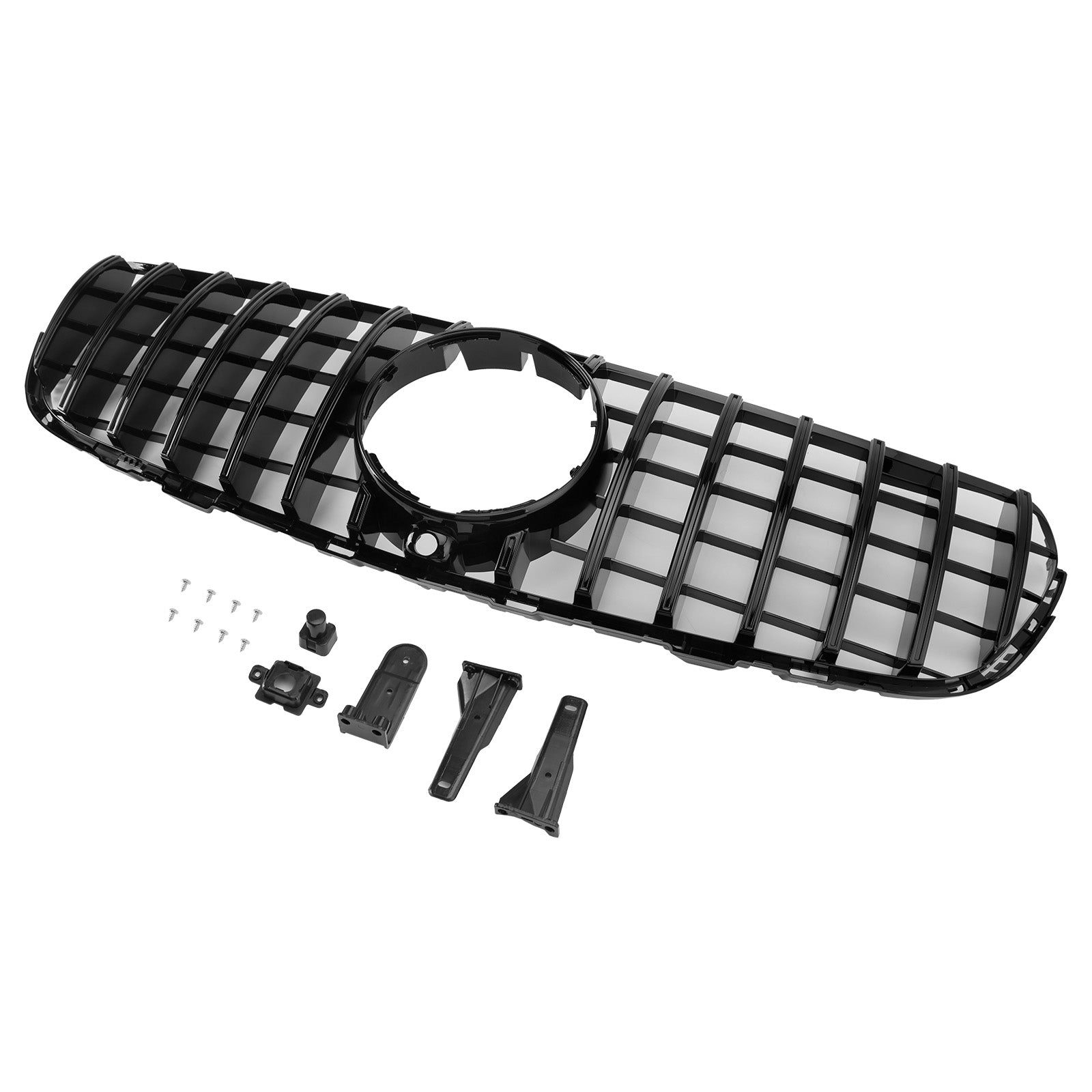 Grille de pare-chocs avant noire brillante pour Mercedes Benz GLC X253 C253 2015-2019