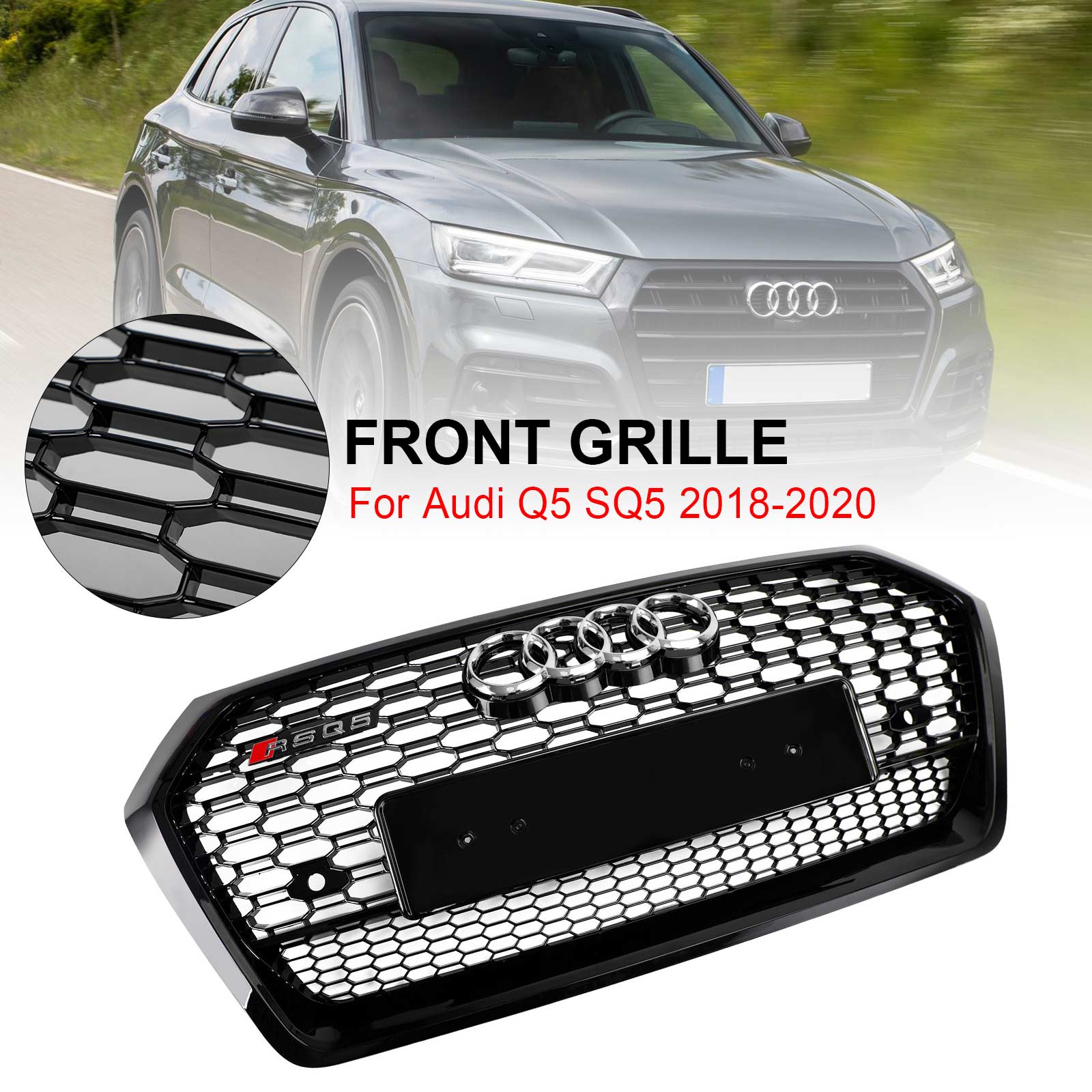 Audi Q5 SQ5 2018-2020 Grille avant style nid d'abeille RSQ5