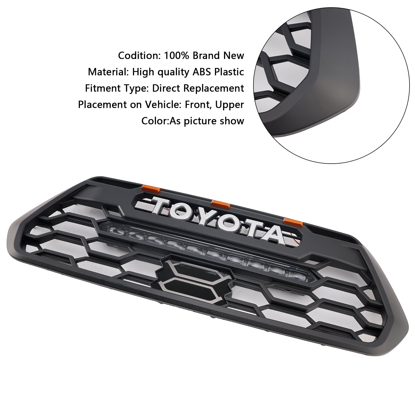 Sprednja razsvetljava vrata za LED osvetlitev Toyota Tacoma 2016-2023