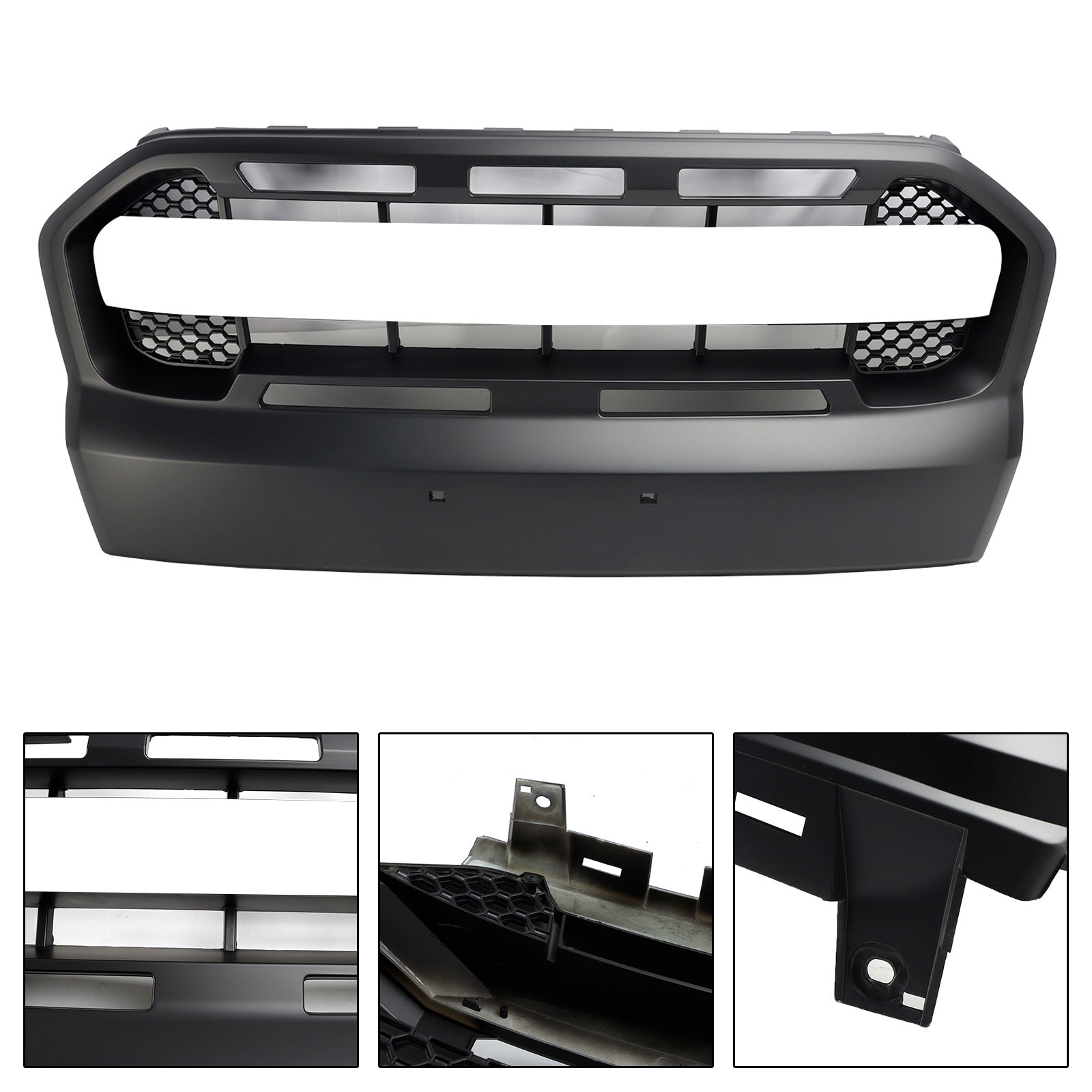 Grille Ford Ranger T7 2015 2019 Raptor Style Mat Zwart Compatibel met alle modellen