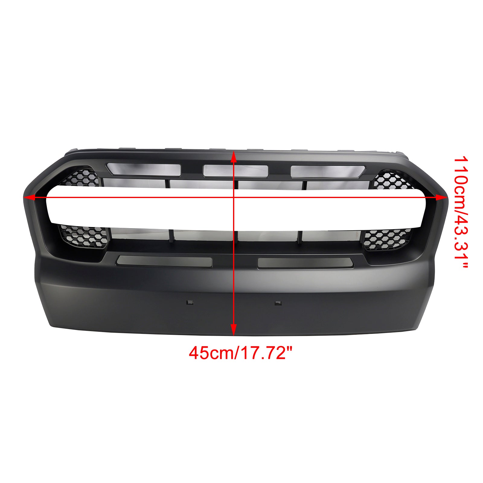 Grille Ford Ranger T7 2015 2019 Raptor Style Mat Zwart Compatibel met alle modellen