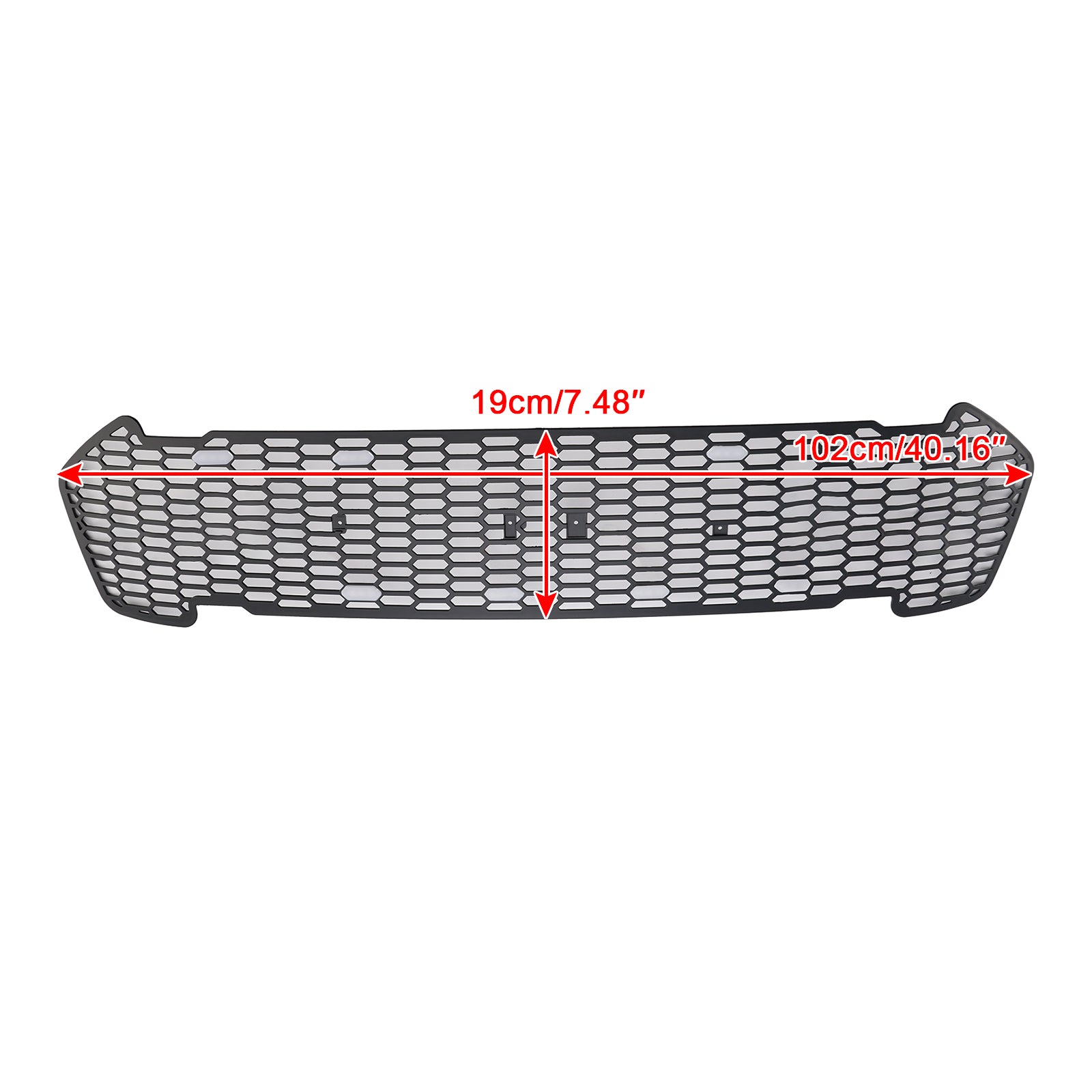 Matte Black Front Bumper Grill Grille Pour Ford Ranger 2015-2019 T7 W/LED
