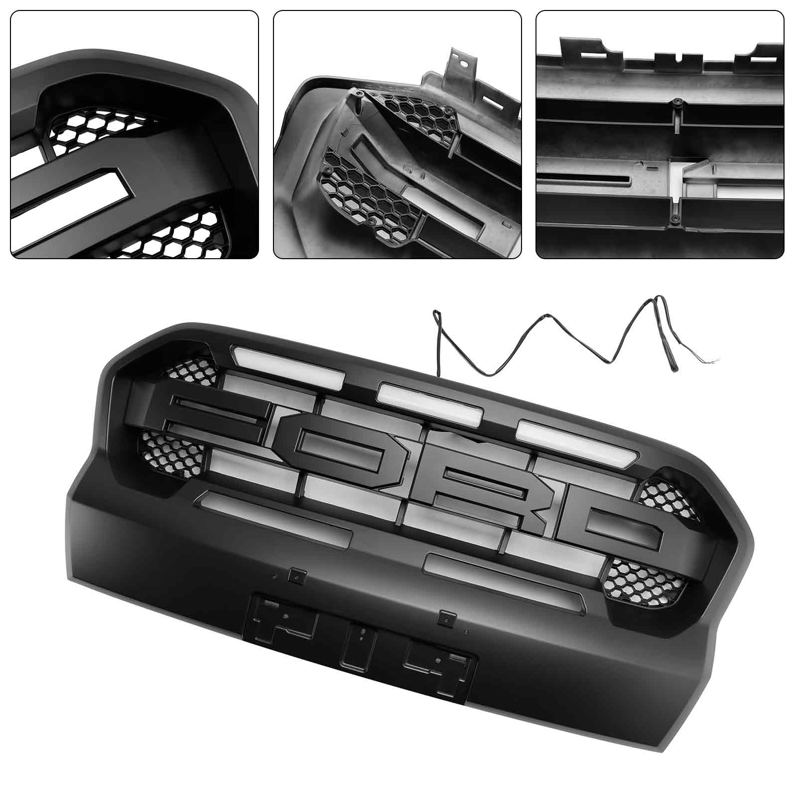 Grid de protección antes de Ranger T8 2019 2023 Design Raptor con LED