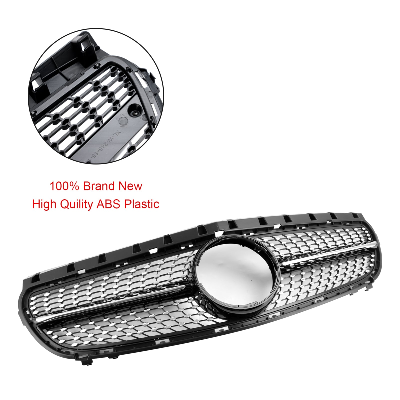 Grille de calandre de pare-chocs avant de lifting de Mercedes Benz Classe B W246 2015-2018