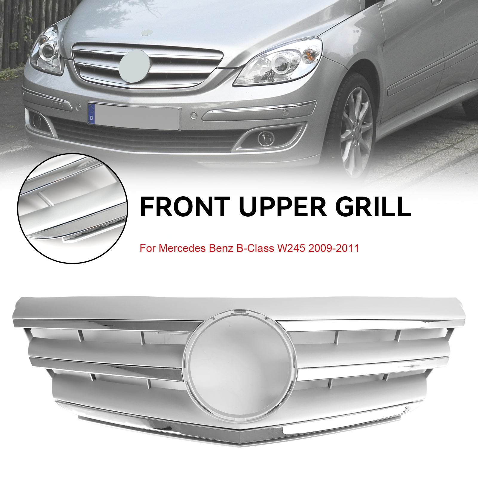 Mercedes-Benz B-sarjan etupuskurin säleikkö W245 2009-2011 A1698801783