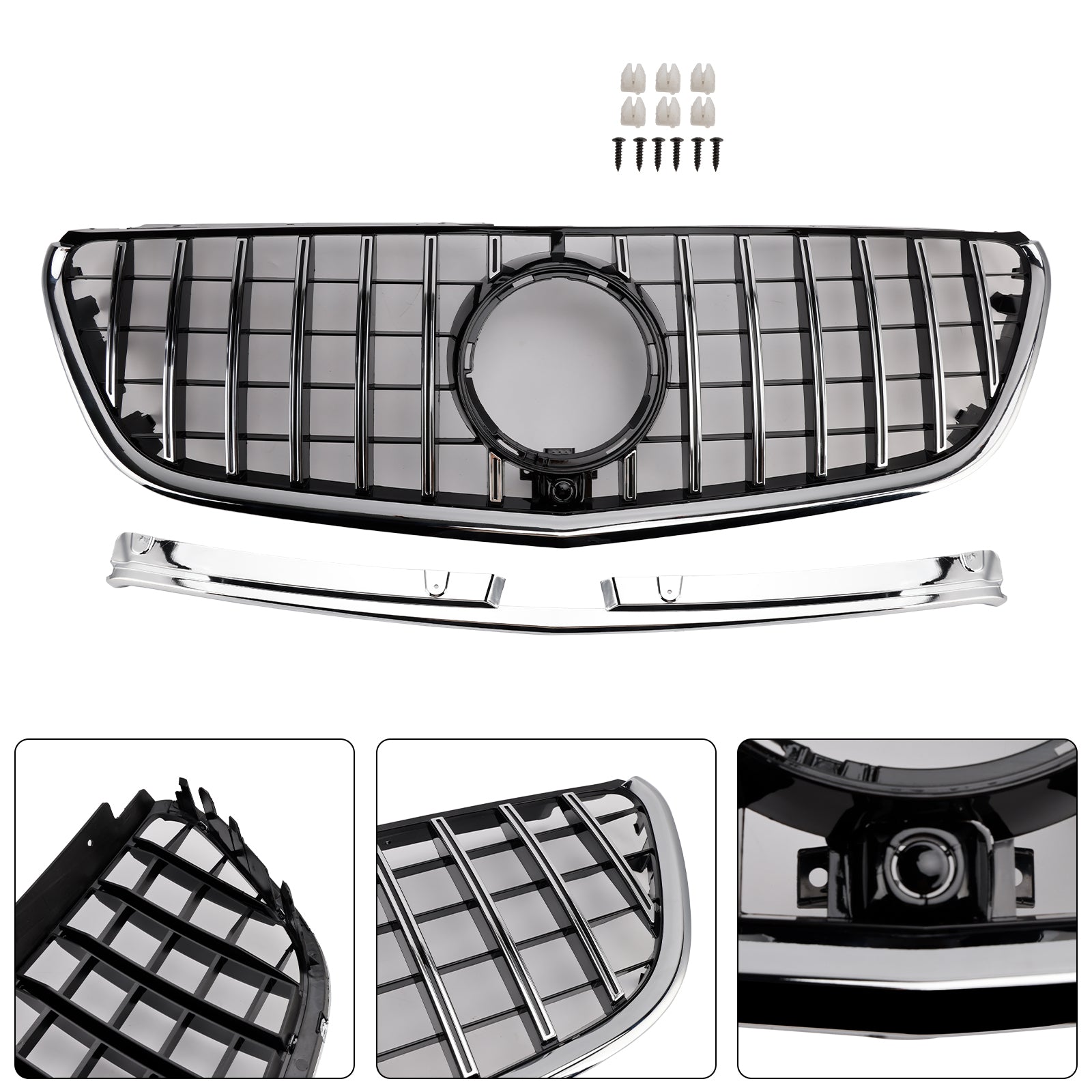Chromowana osłona przedniego zderzaka w stylu GT do Mercedesa Benz Vito W447 2014-2023