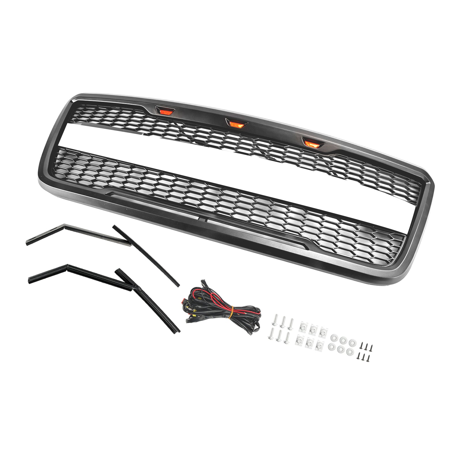 2007 F150 Grille de rechange pour grille de capot en maille avant Ford Style Raptor avec LED générique