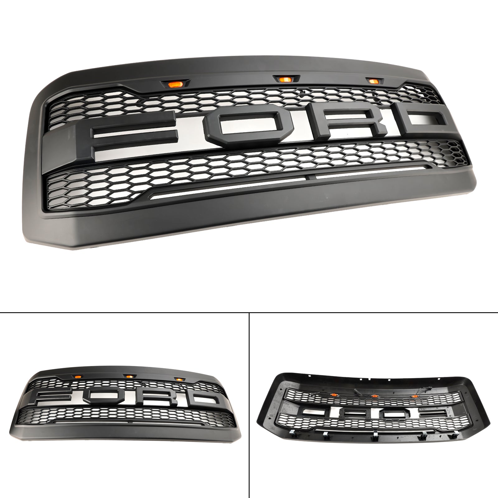 Grille de pare-chocs avant à LED pour Ford F250 F350 Super Duty 2005-2007