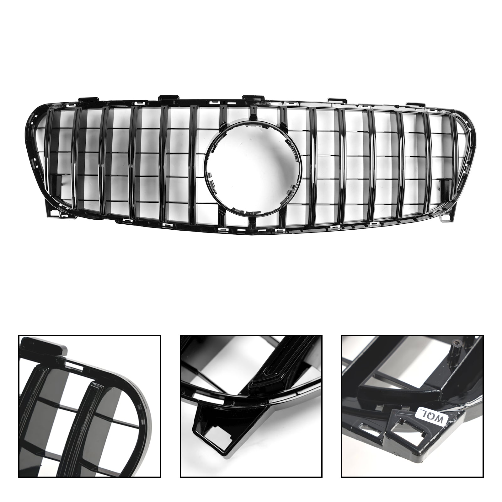 Front Grill Grille Pour Mercedes Benz GLA W156 X156 2017-2019 Facelift Black