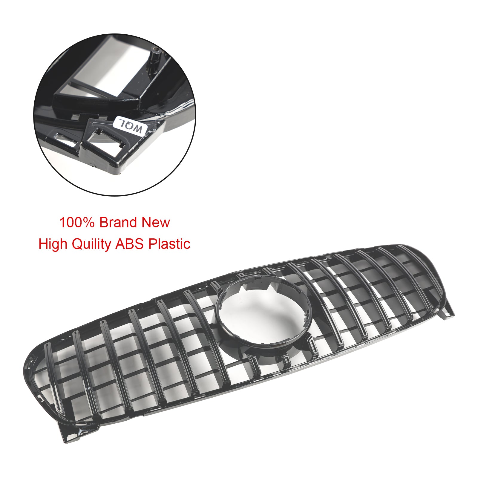 Front Grill Grille Pour Mercedes Benz GLA W156 X156 2017-2019 Facelift Black
