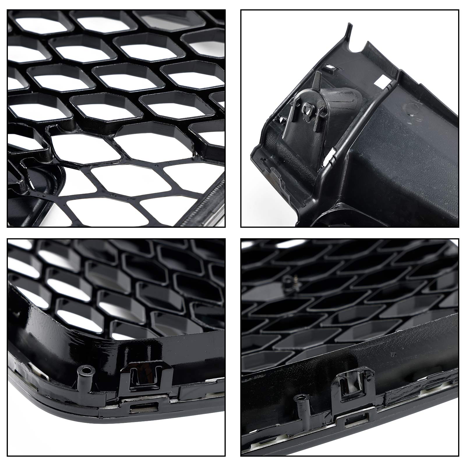 Rejilla frontal de panal negra brillante estilo Audi TT TTS RS 2006-2014