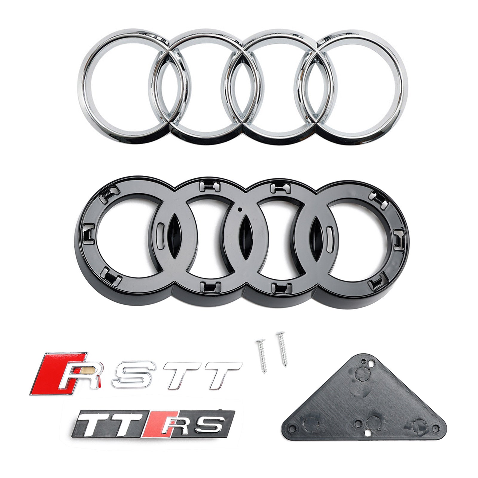 Rejilla frontal de panal negra brillante estilo Audi TT TTS RS 2006-2014