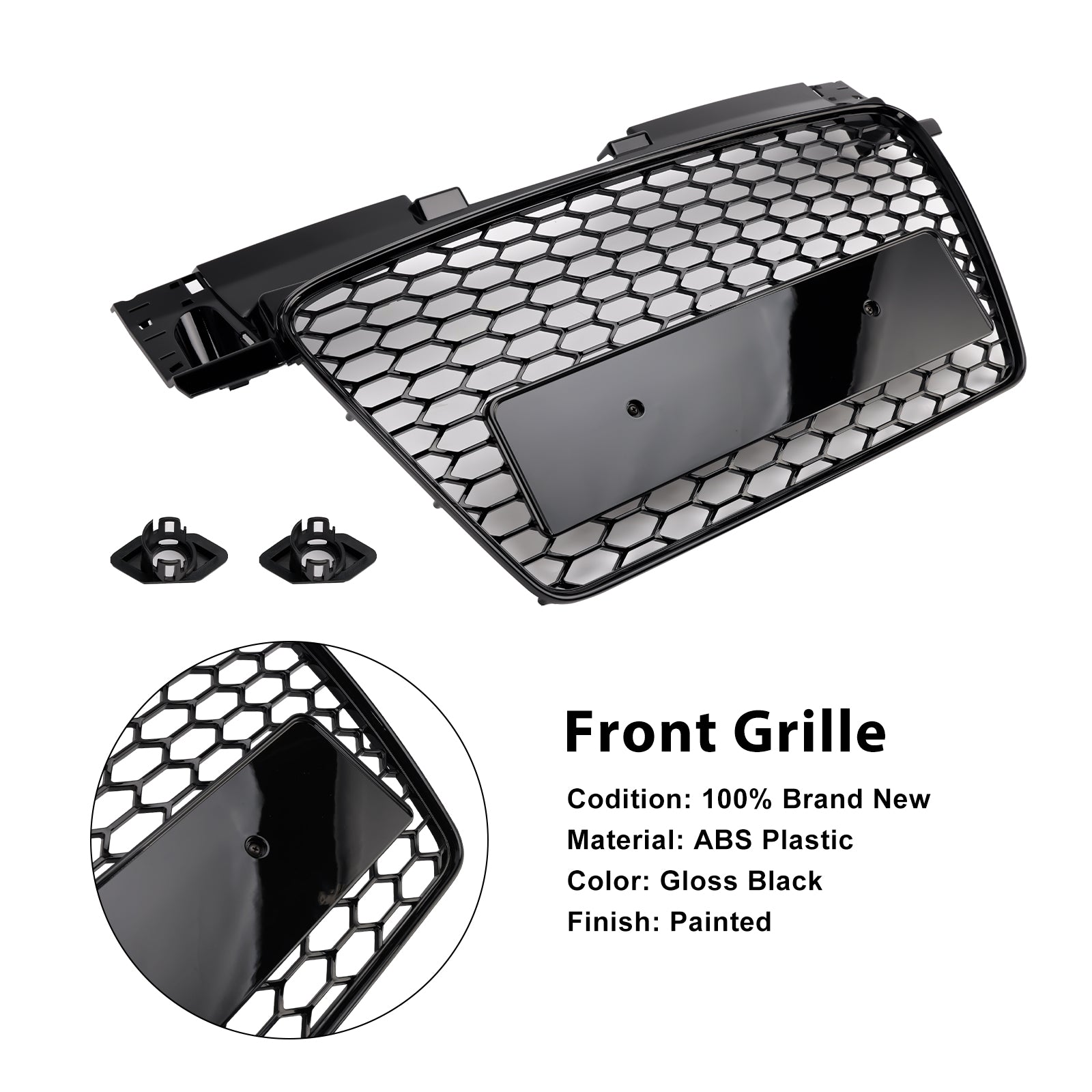 Avil Honeycomb Calender Audi Style audi tt tts RS 2006-2014, błyszcząca czerń