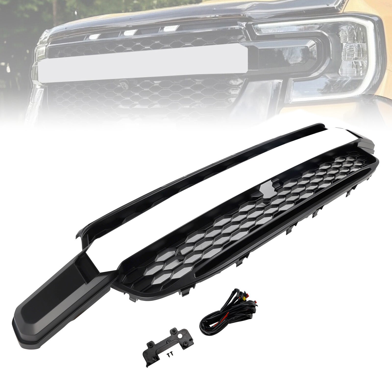 Front Bumper Grill Grille Pour Ford Ranger Everest Next Gen Wildtrak 2023-2024