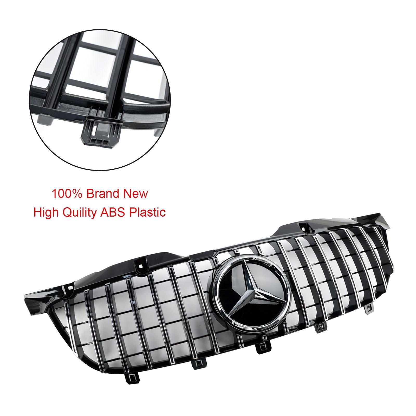 Kromattu etupuskurin säleikkö Mercedes Benz Sprinterille W906 2006-2013