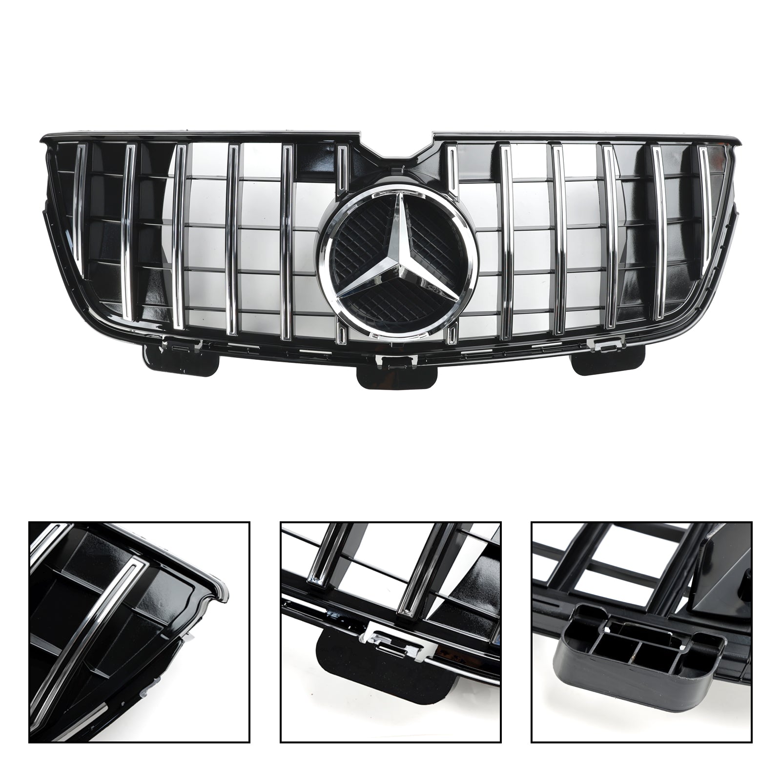 Grid de parachoques delantero cromado para Mercedes-Benz GL X164 GL450 GL500 2010-2012