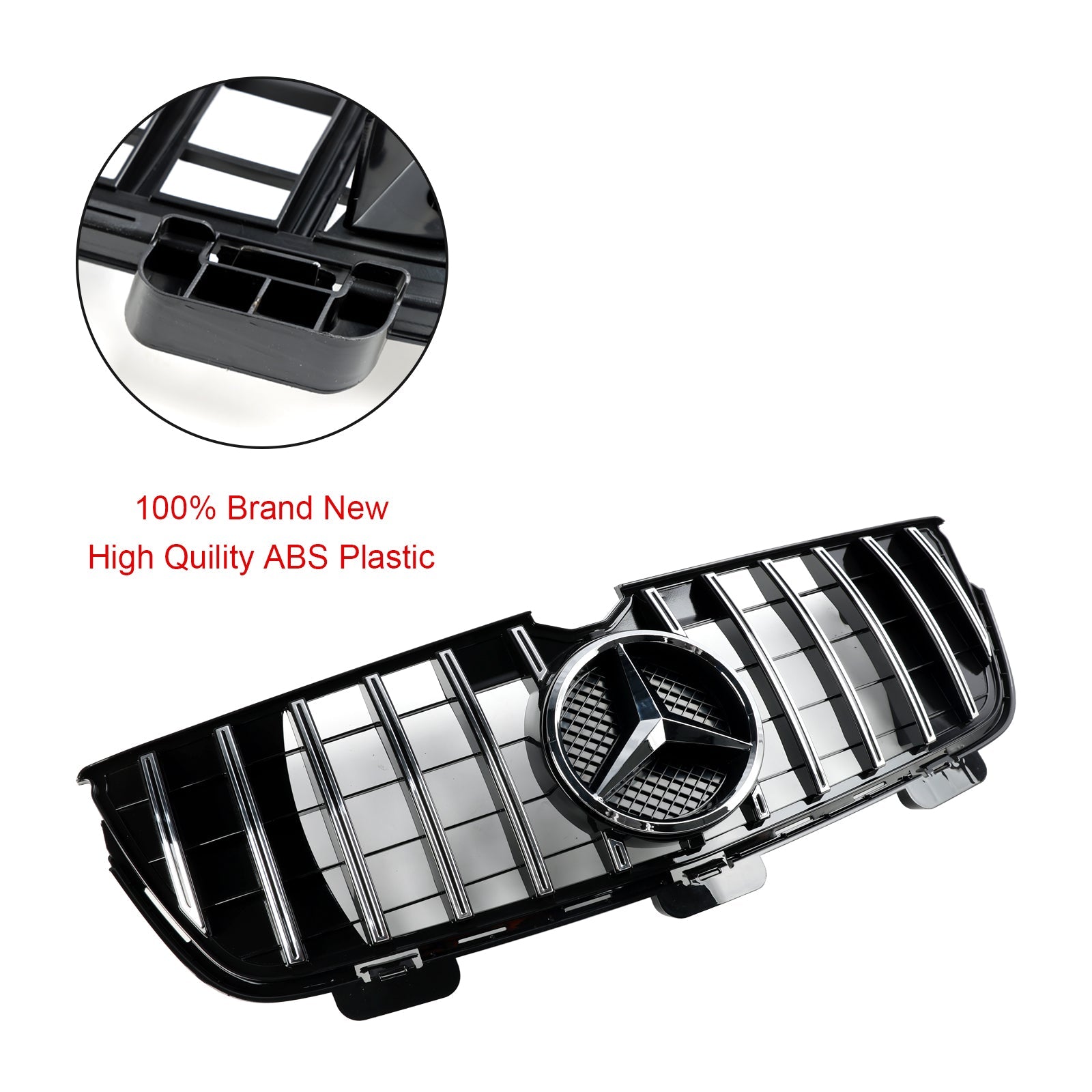 Grid de parachoques delantero cromado para Mercedes-Benz GL X164 GL450 GL500 2010-2012