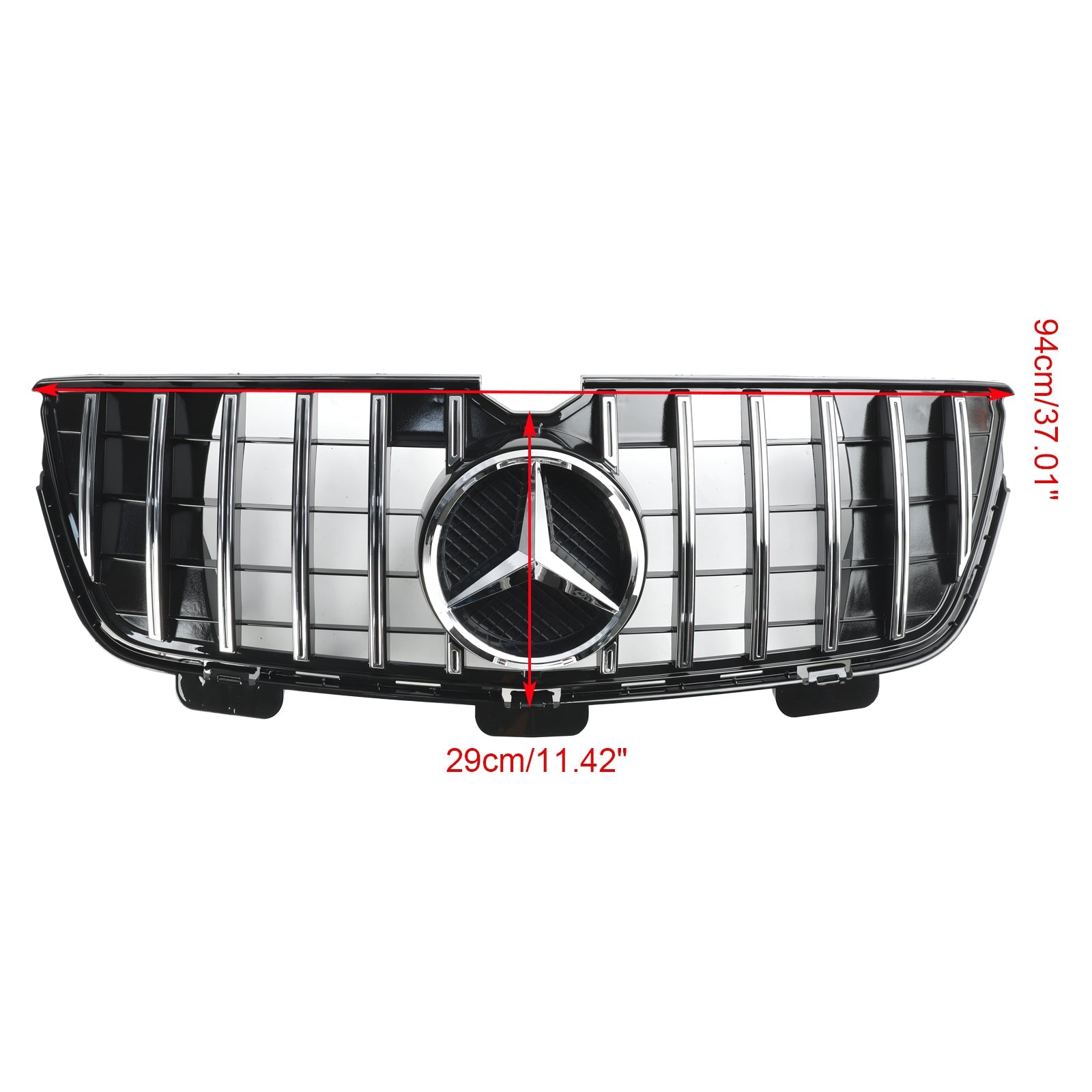 Grid de parachoques delantero cromado para Mercedes-Benz GL X164 GL450 GL500 2010-2012