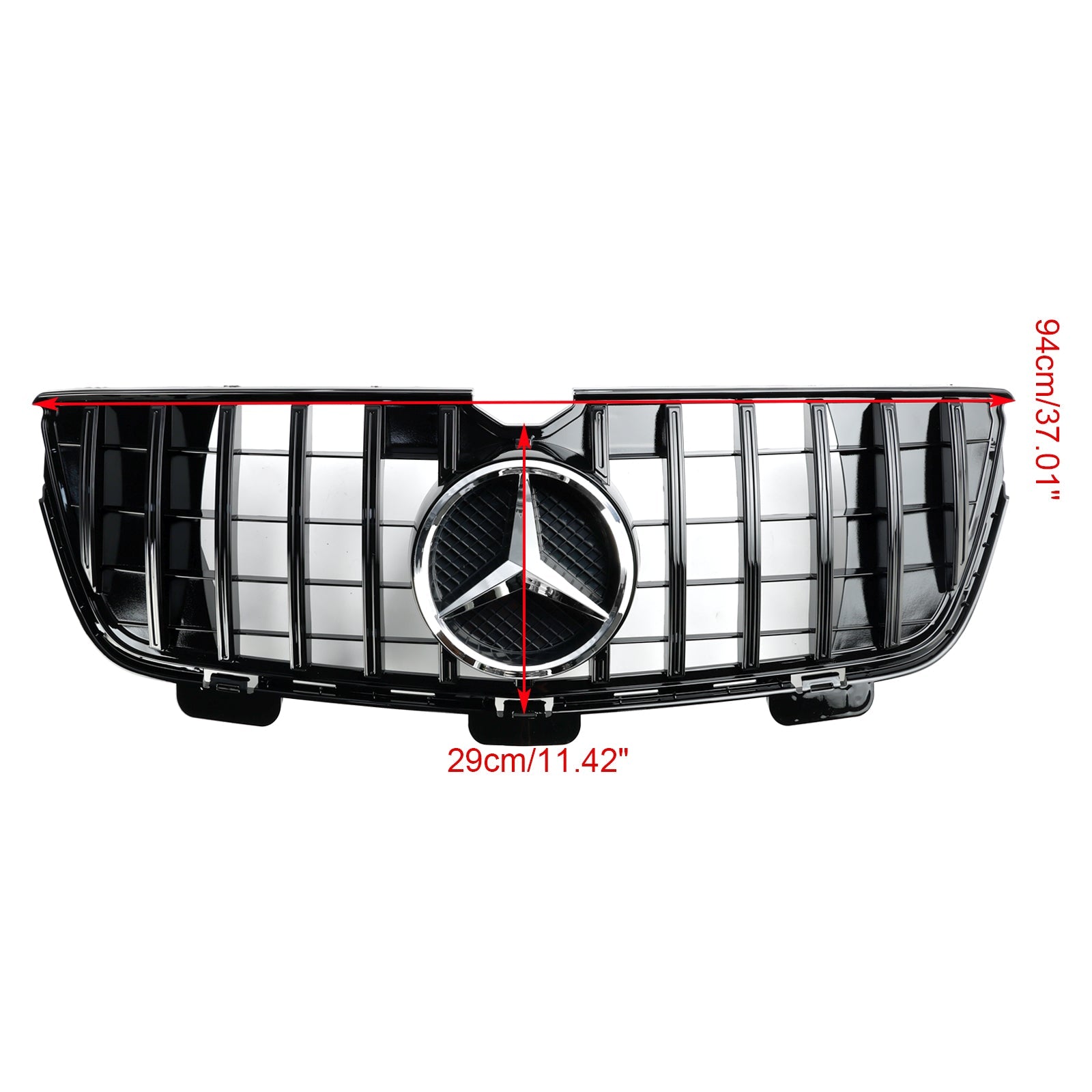 Grid de parachoques delantero cromado para Mercedes-Benz GL X164 GL450 GL500 2010-2012