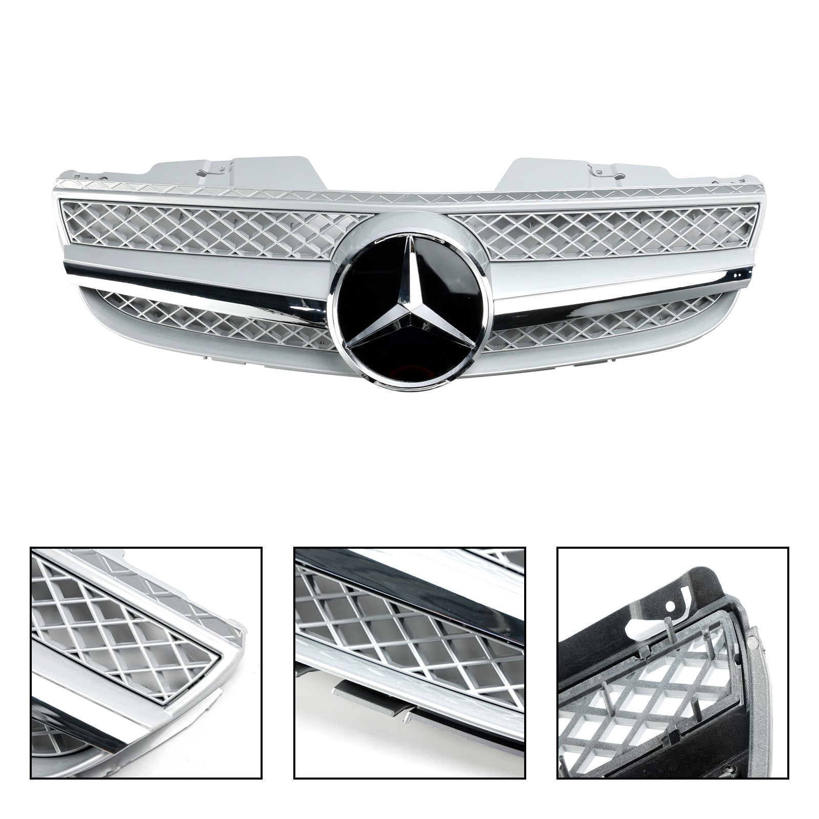 1 górna kratka przedniego zderzaka przedniego dla Mercedes Benz R230 SL550 SL600 2007-2008