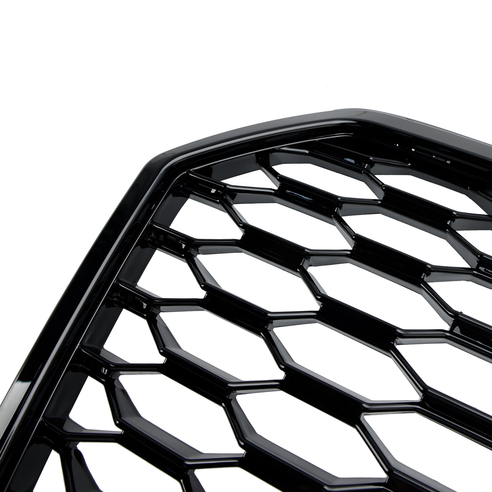 Grille de pare-chocs avant en nid d';abeille de style Audi A7 C7 S7 RS7 2016-2018 noire