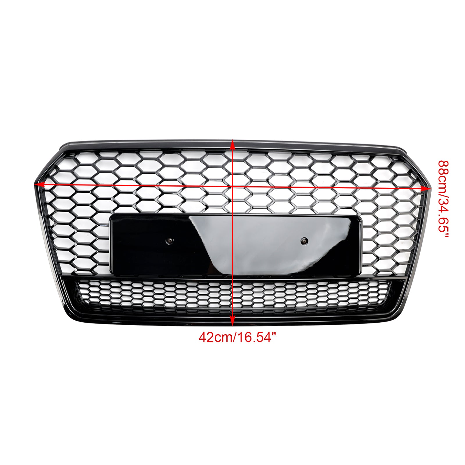 Audi A7 C7 S7 RS7 2016-2018 Zwart honingraatstijl voorbumpergrille